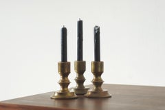 Vintage Norwegische Messing-Kerzenständer, 1970er Jahre, 3er Set