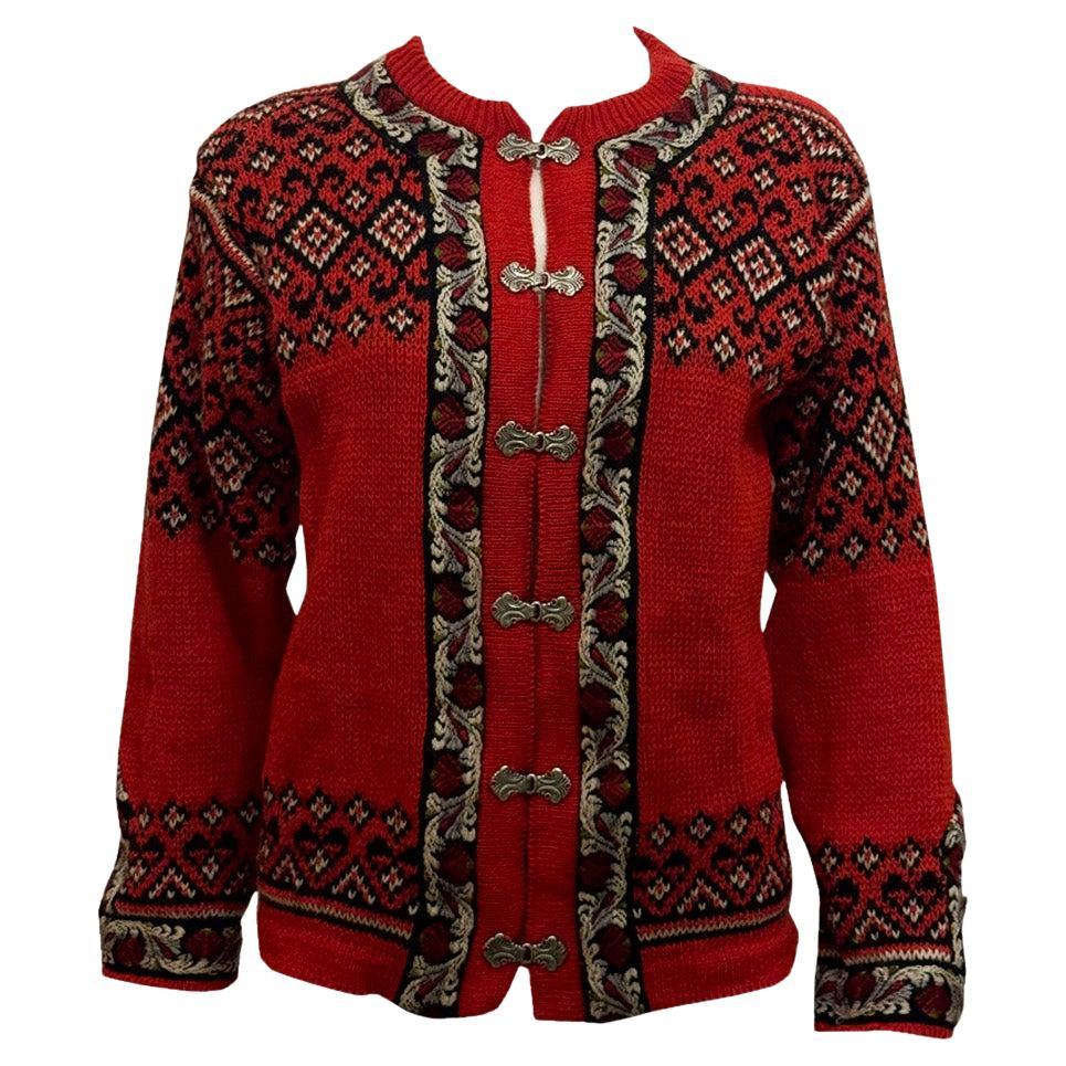 Vintage Norwegisch Strickjacke