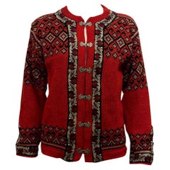 Vintage Norwegian Knitted Cardigan