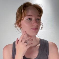 Vintage Norwegian Modernist Sterling Silver Ring by Norway Designs