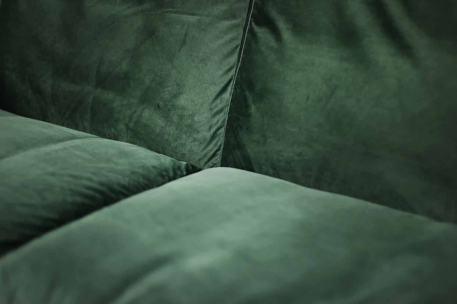 Canapé et chaise vintage norvégiens en palissandre et velours vert bouteille par Knut Sæter en vente 1