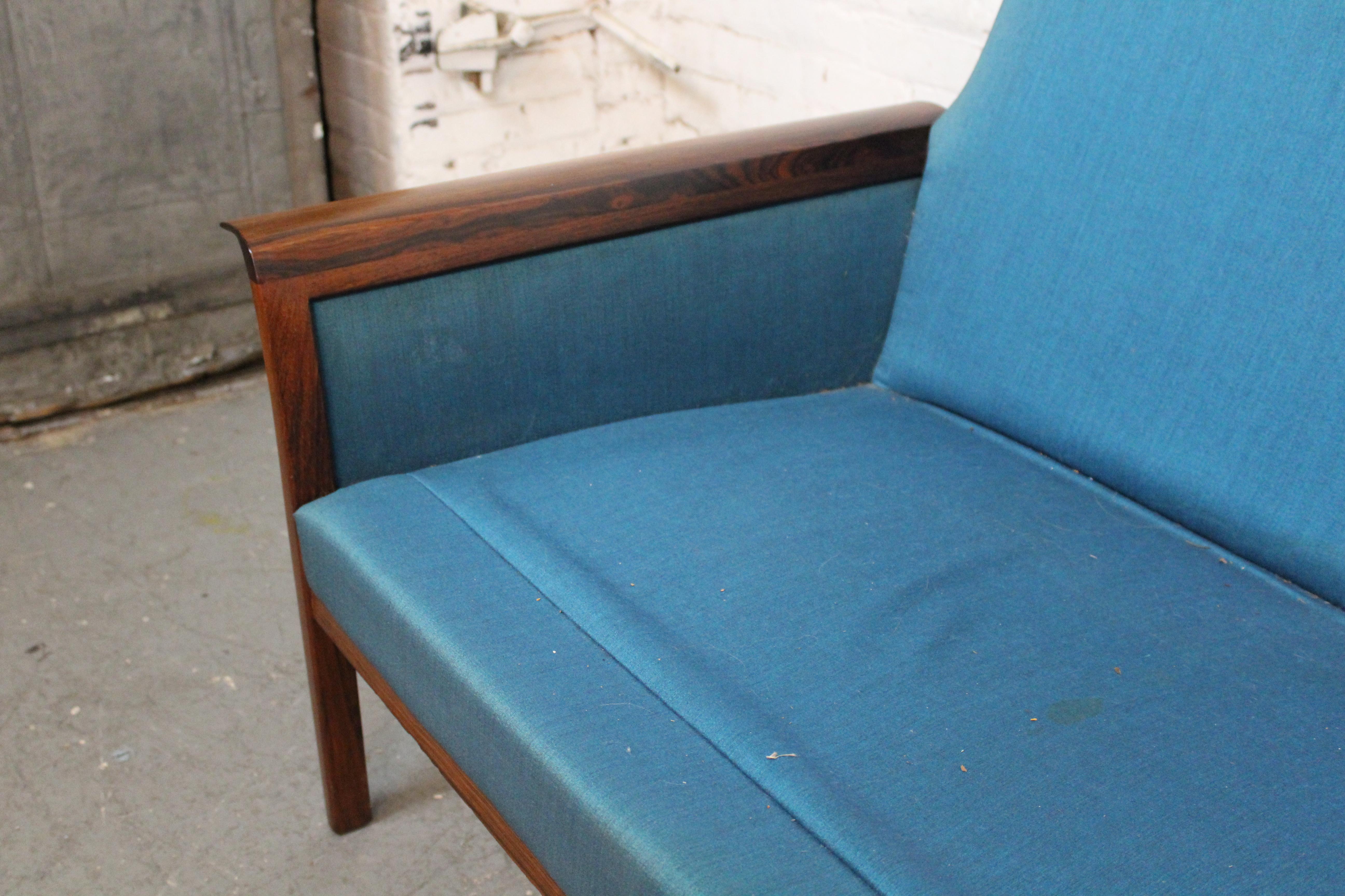 Vintage Norwegian Rosewood Sofa by Hans Olsen for Vatne For Sale 10
