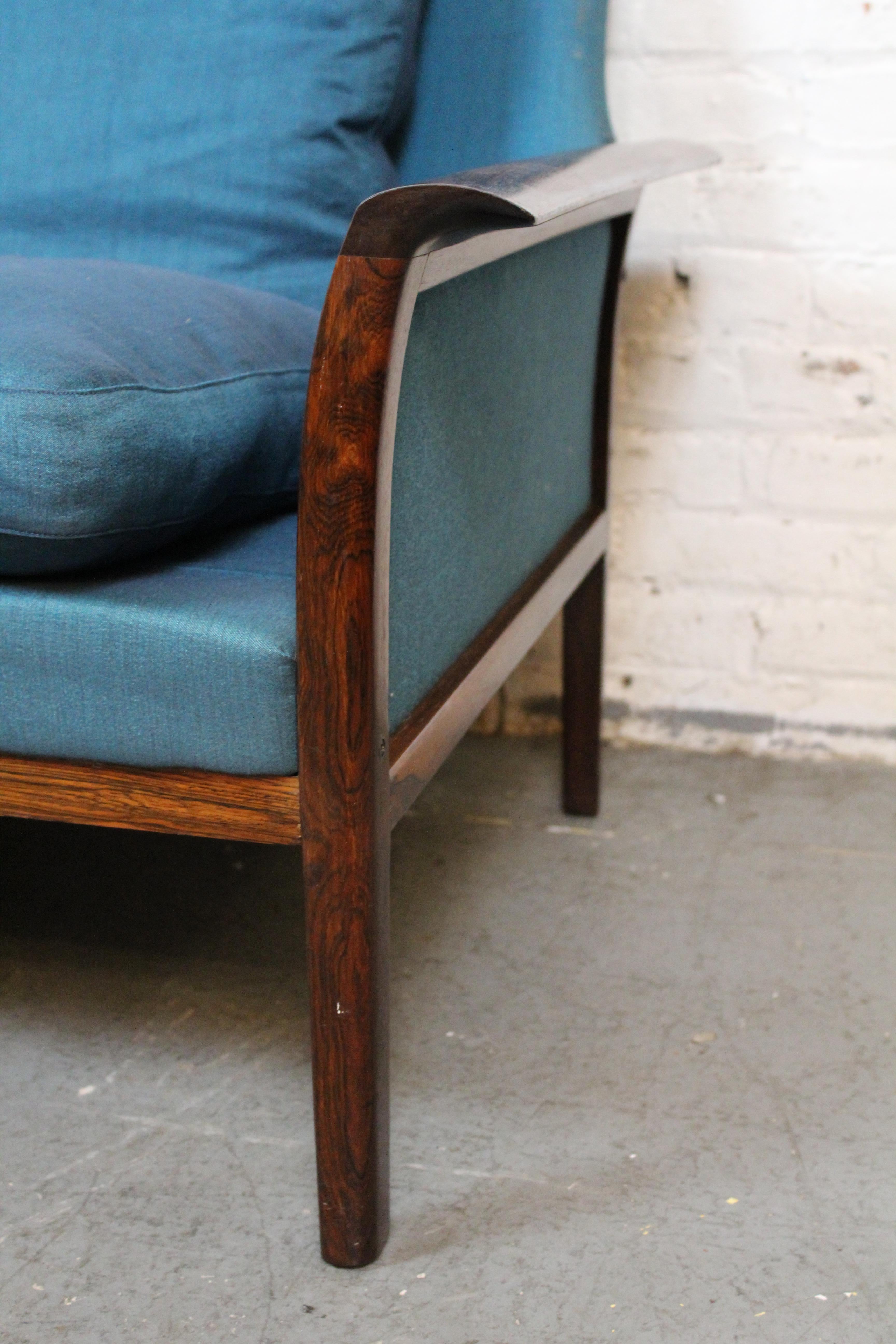 Vintage Norwegian Rosewood Sofa by Hans Olsen for Vatne For Sale 2