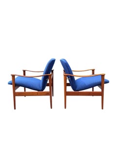 Vintage Norwegian Teak Lounge Chairs von Fredrik Kayser - 1960er Paar