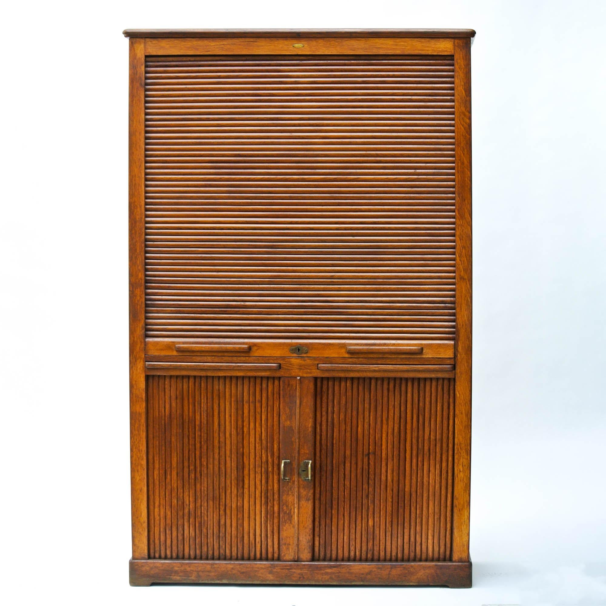 Vintage Notary Cabinet with Curtains 3