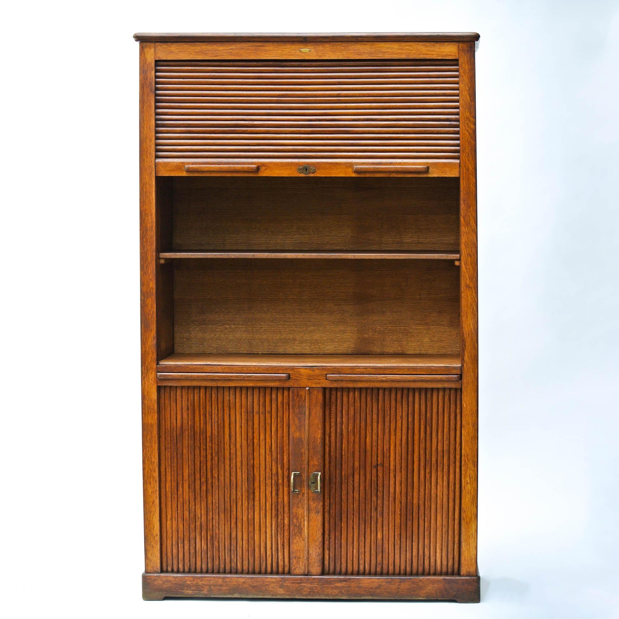 Vintage Notary Cabinet with Curtains 5