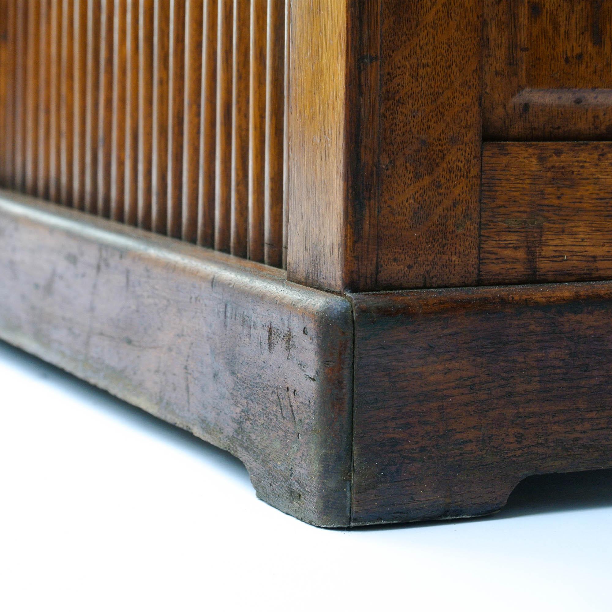 Vintage Notary Cabinet with Curtains 9