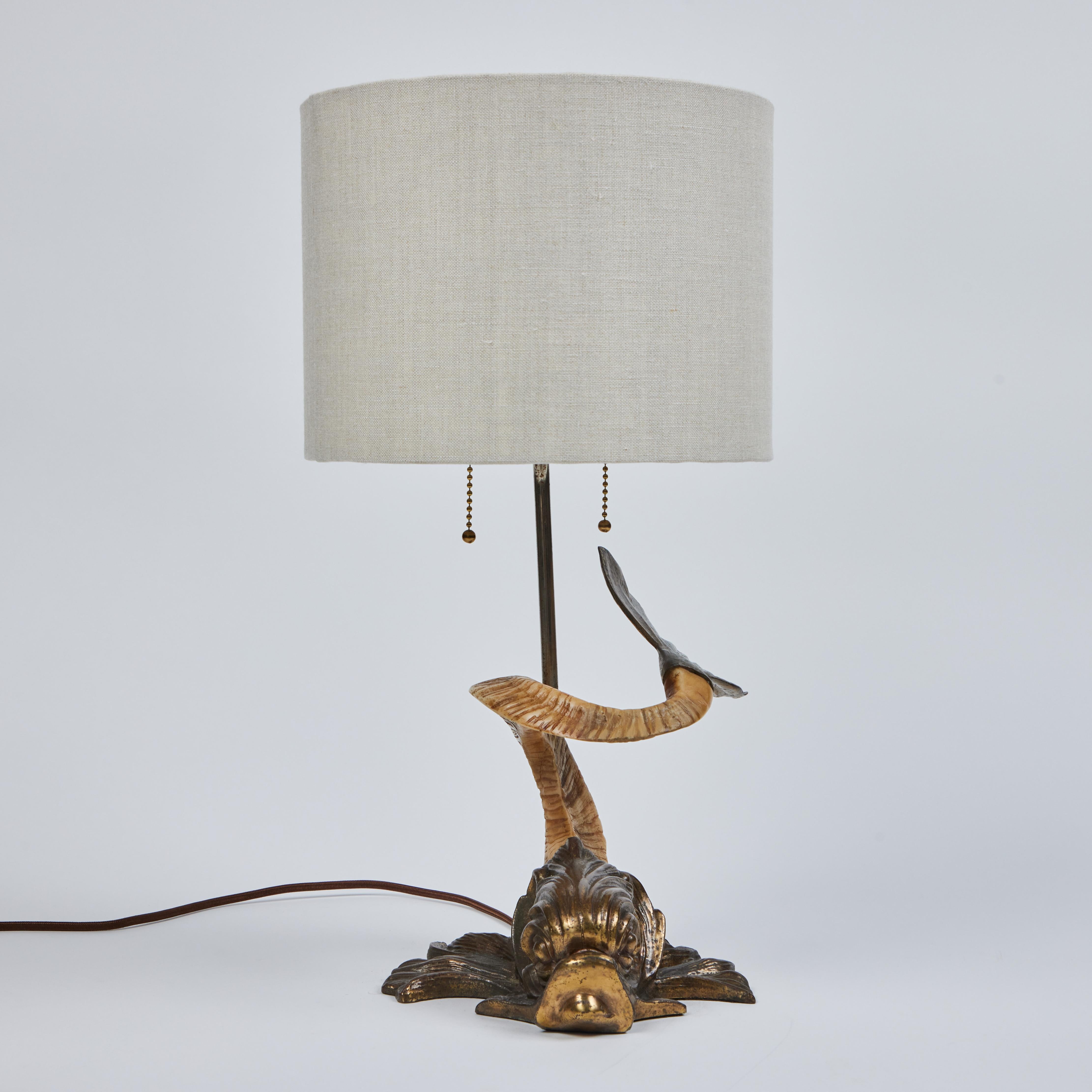 Vintage Novelty 'Koi Fish' Table Lamp 1