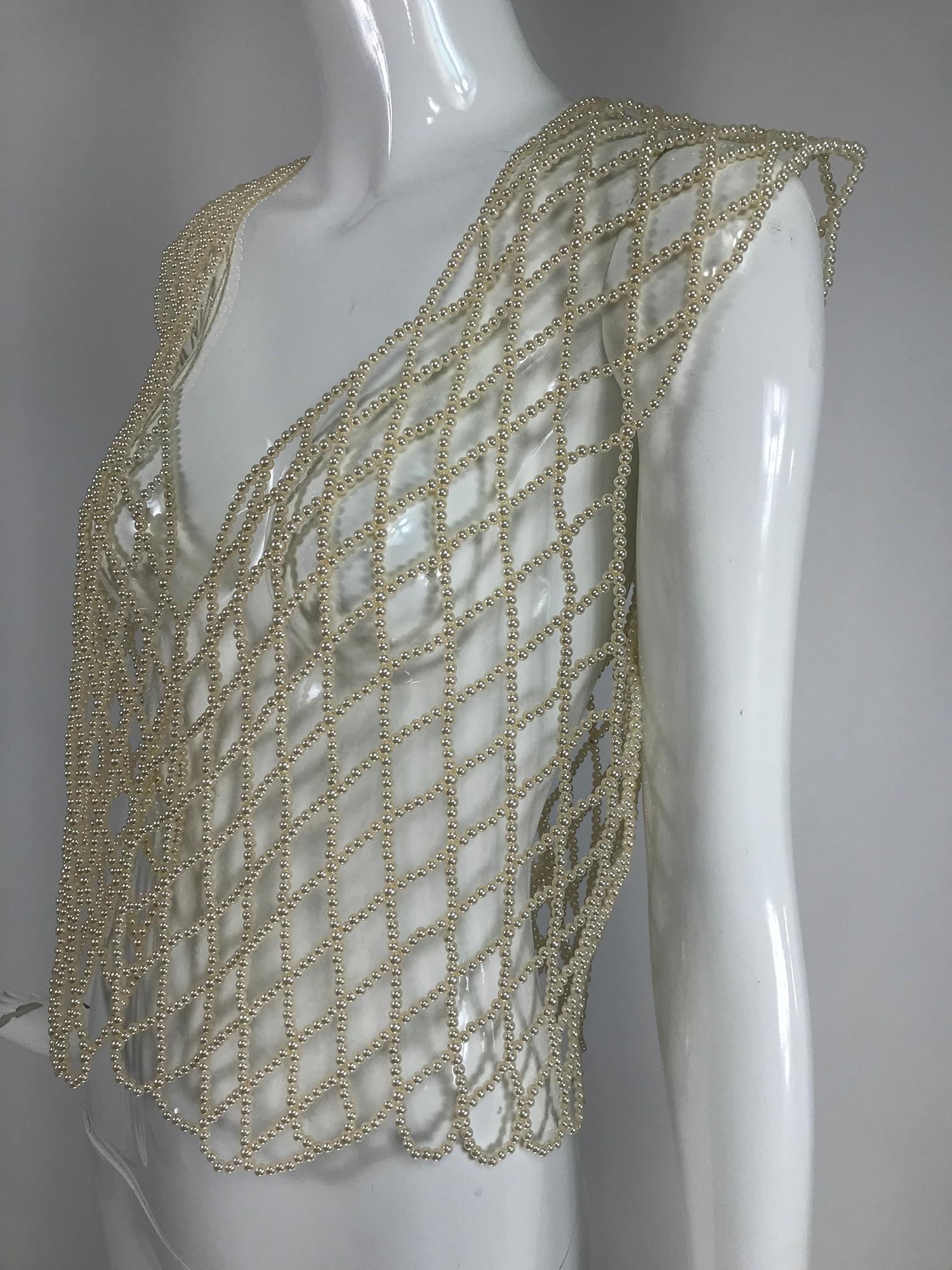 Chaleco Vintage Novelty Pearl Años 80 2