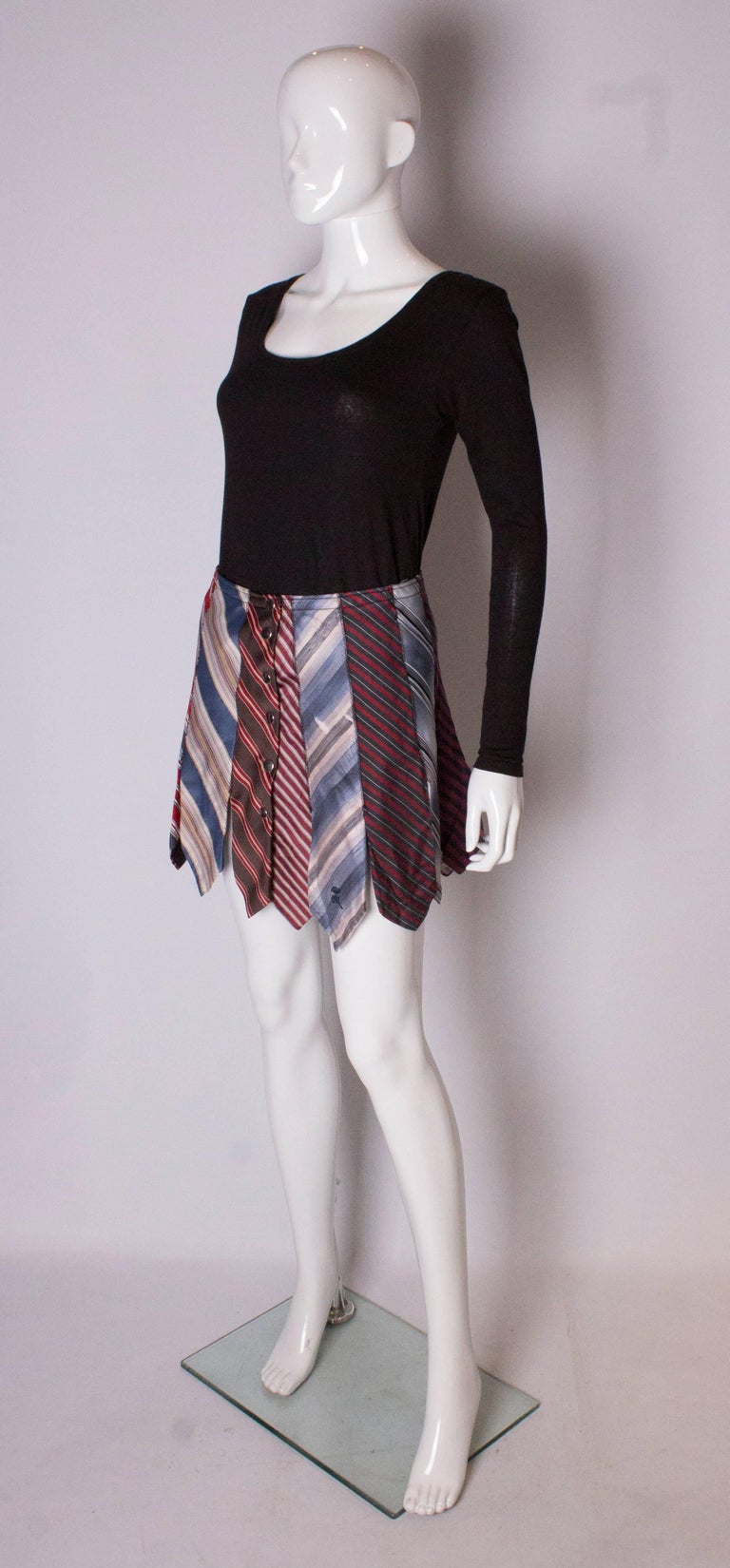 A Vintage Novelty Skirt made out of Silk Ties at 1stDibs skirt made