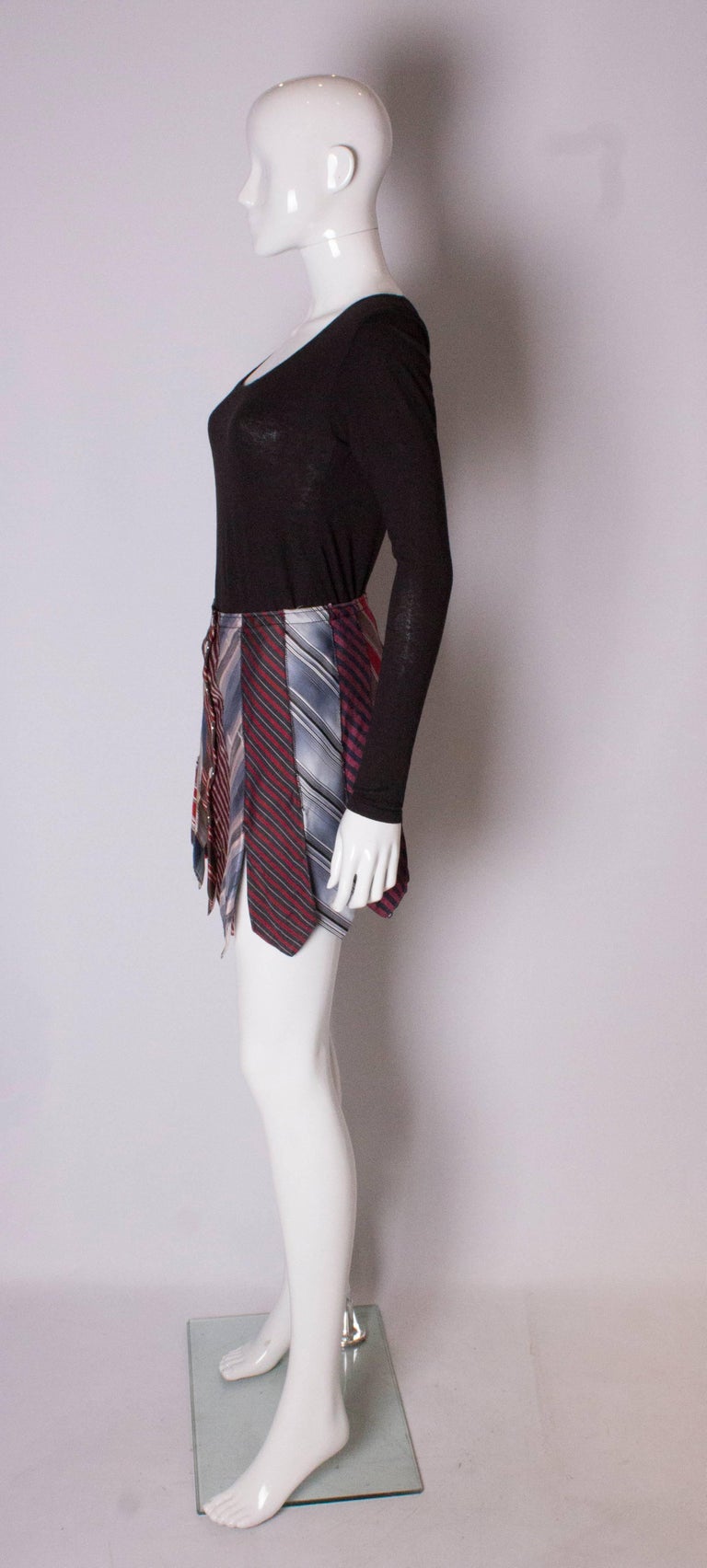 A Vintage Novelty Skirt made out of Silk Ties at 1stDibs skirt made