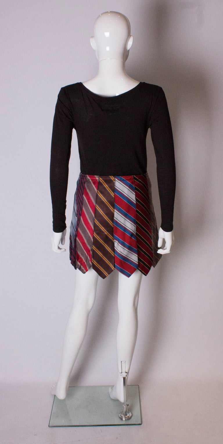 A Vintage Novelty Skirt made out of Silk Ties at 1stDibs skirt made