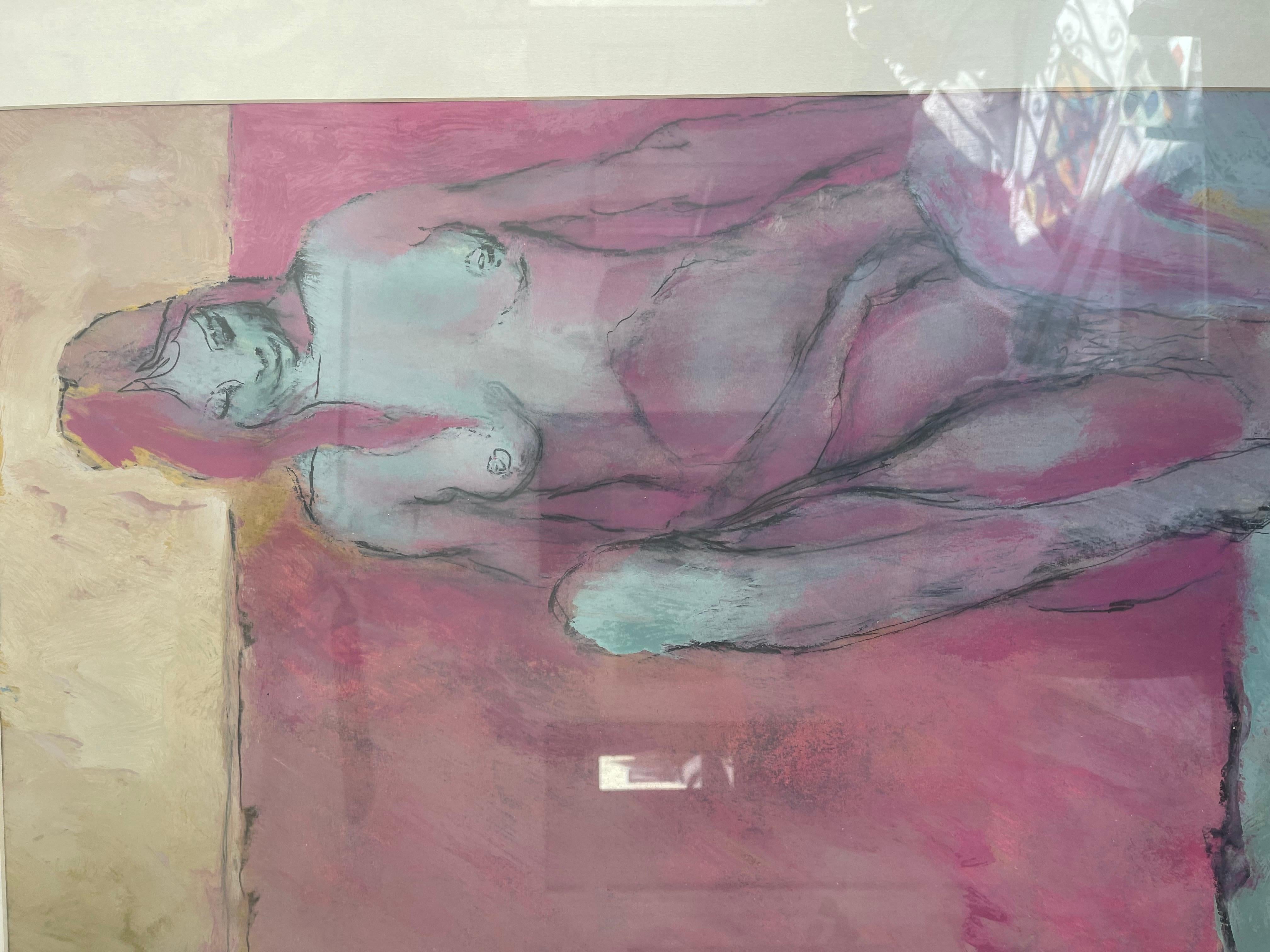 Late 20th Century Vintage Nude Painting by Donald K Ryan  For Sale
