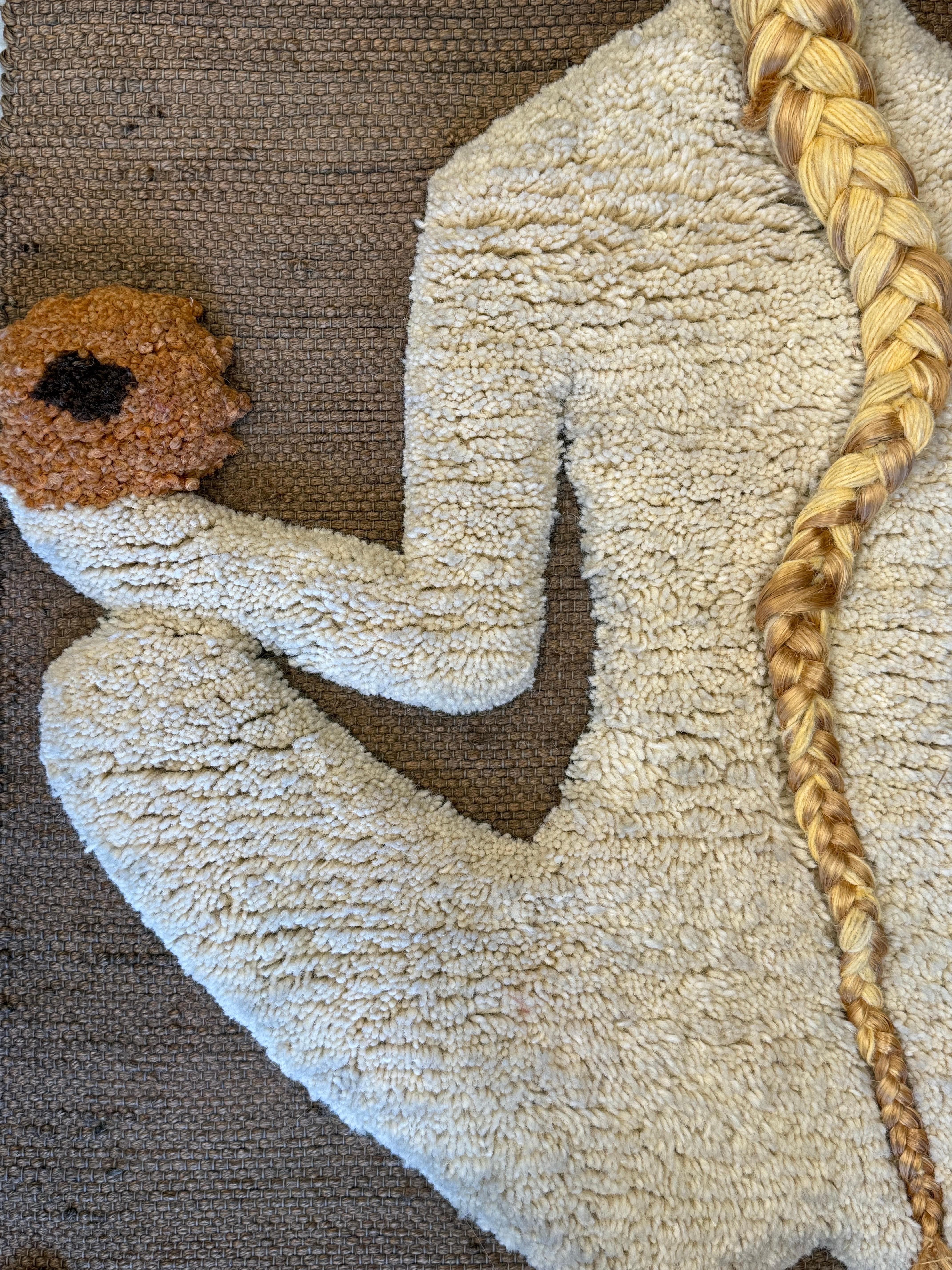 Vintage Akt-Textil-Kunstwerk einer Frau in Akt von Don Freedman (Moderne der Mitte des Jahrhunderts) im Angebot
