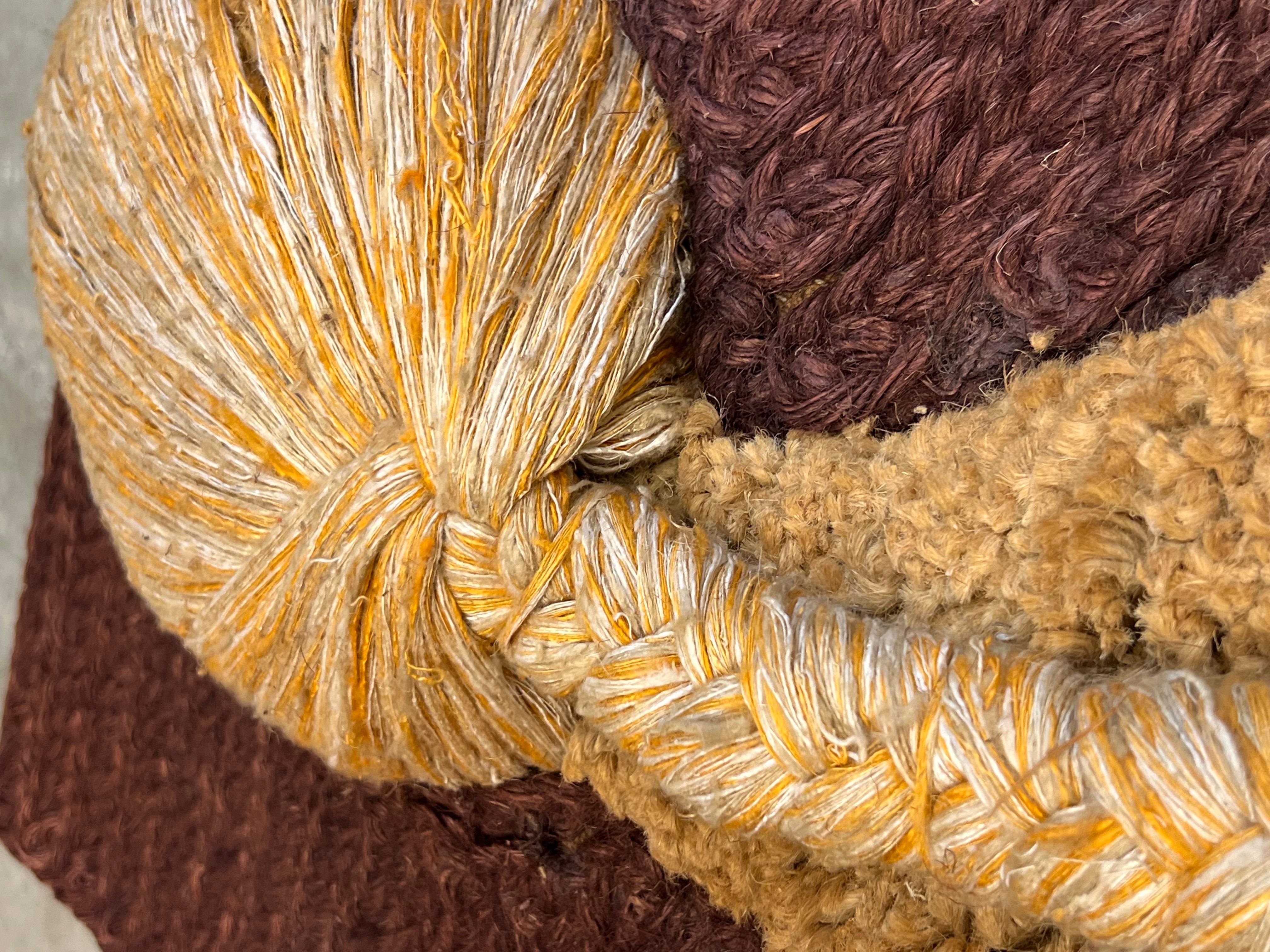Woven Vintage Nude Woman Textile Artwork by Don Freedman