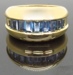Vintage Numbered Cartier Sapphire Ring in 18k