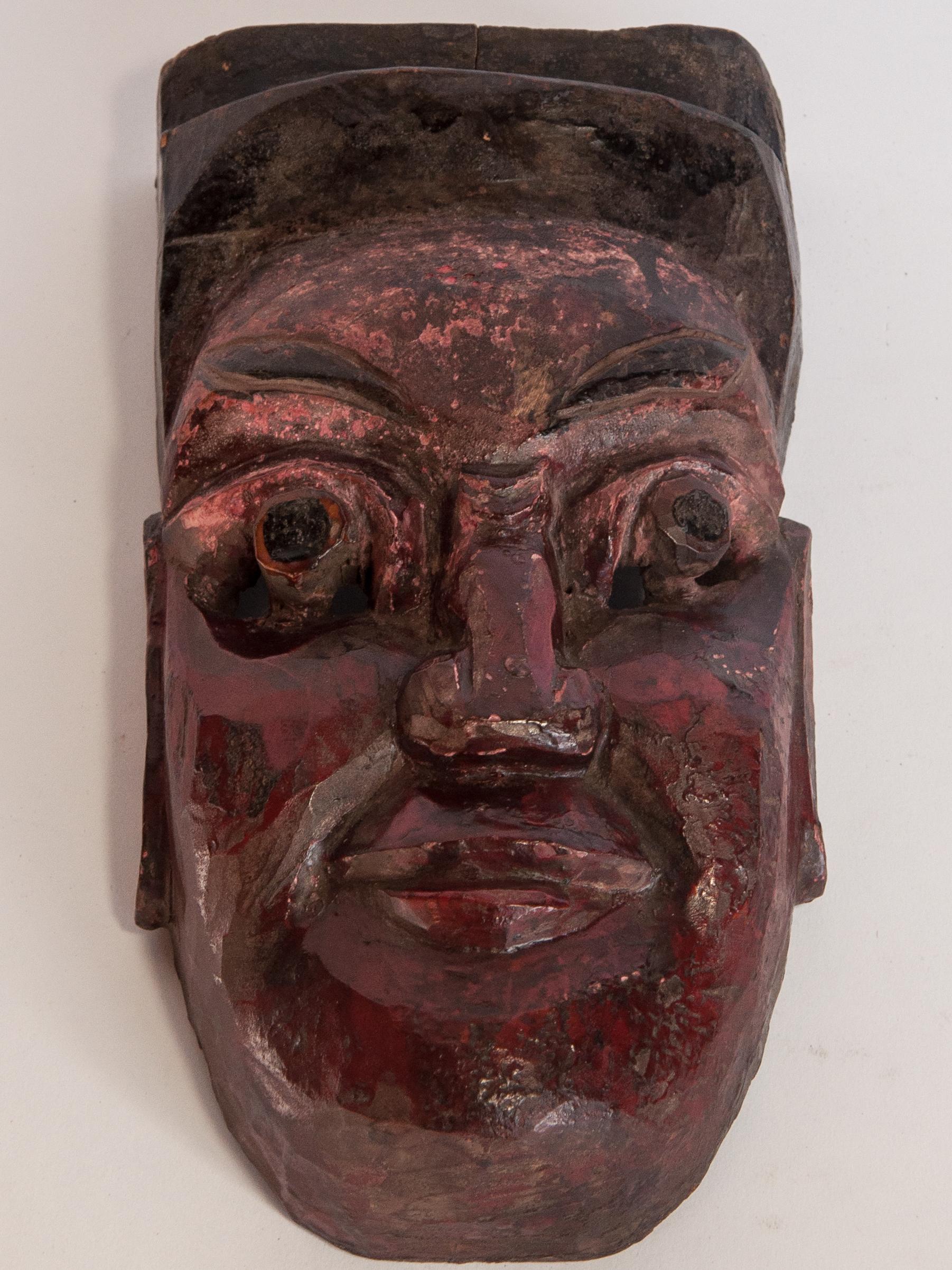 Vintage Nuo Theater Performance Mask Guizhou, South China, Mid-20th Century 7