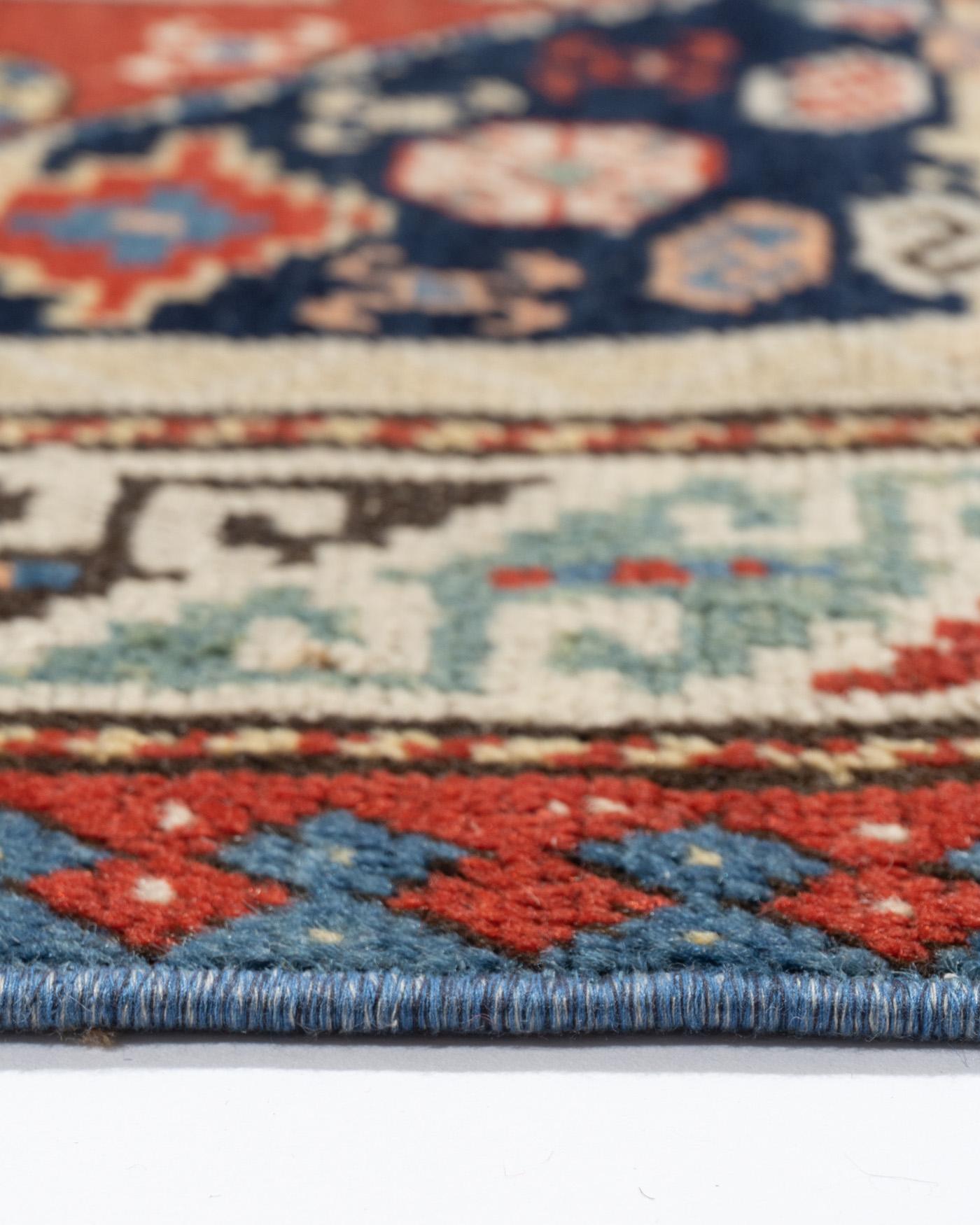 Vintage NW Blue Persian Animal Design Runner Rug 3'4 X 8'5 For Sale 10