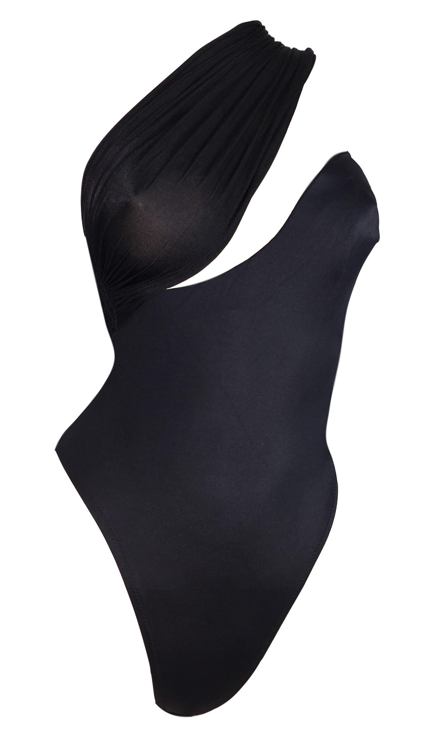 **THANK YOU FOR SHOPPING WITH MES DEUX FILLES**

DESIGNER: S/S 1991 Gianni Versace
CONDITION: new with tags
FABRIC: Nylon & Spandex
COUNTRY MADE: Italy
SIZE: 40
MEASUREMENTS; provided as a courtesy only- not a guarantee of fit: 
Chest: 28-40
