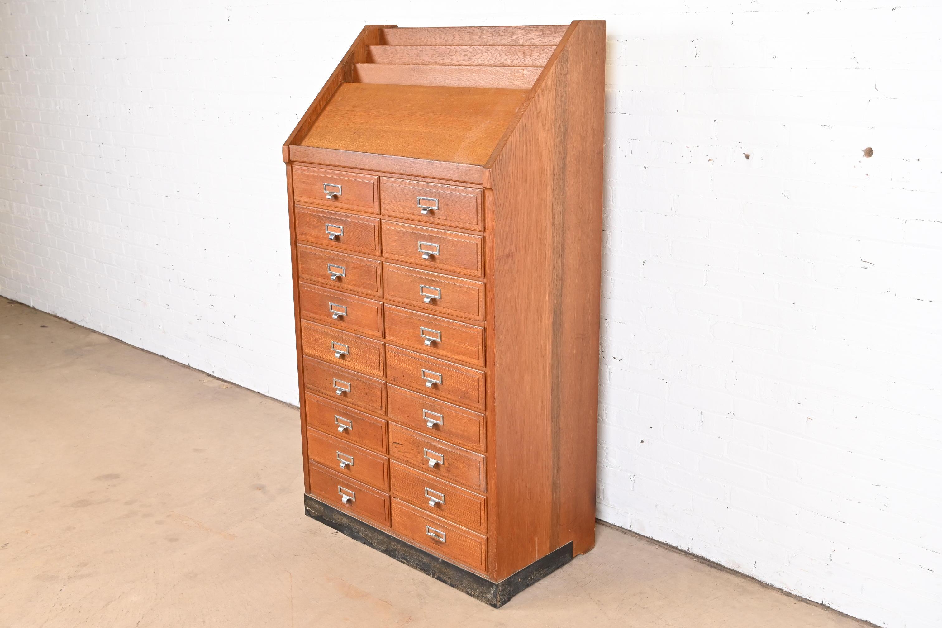 library card catalog drawers for sale