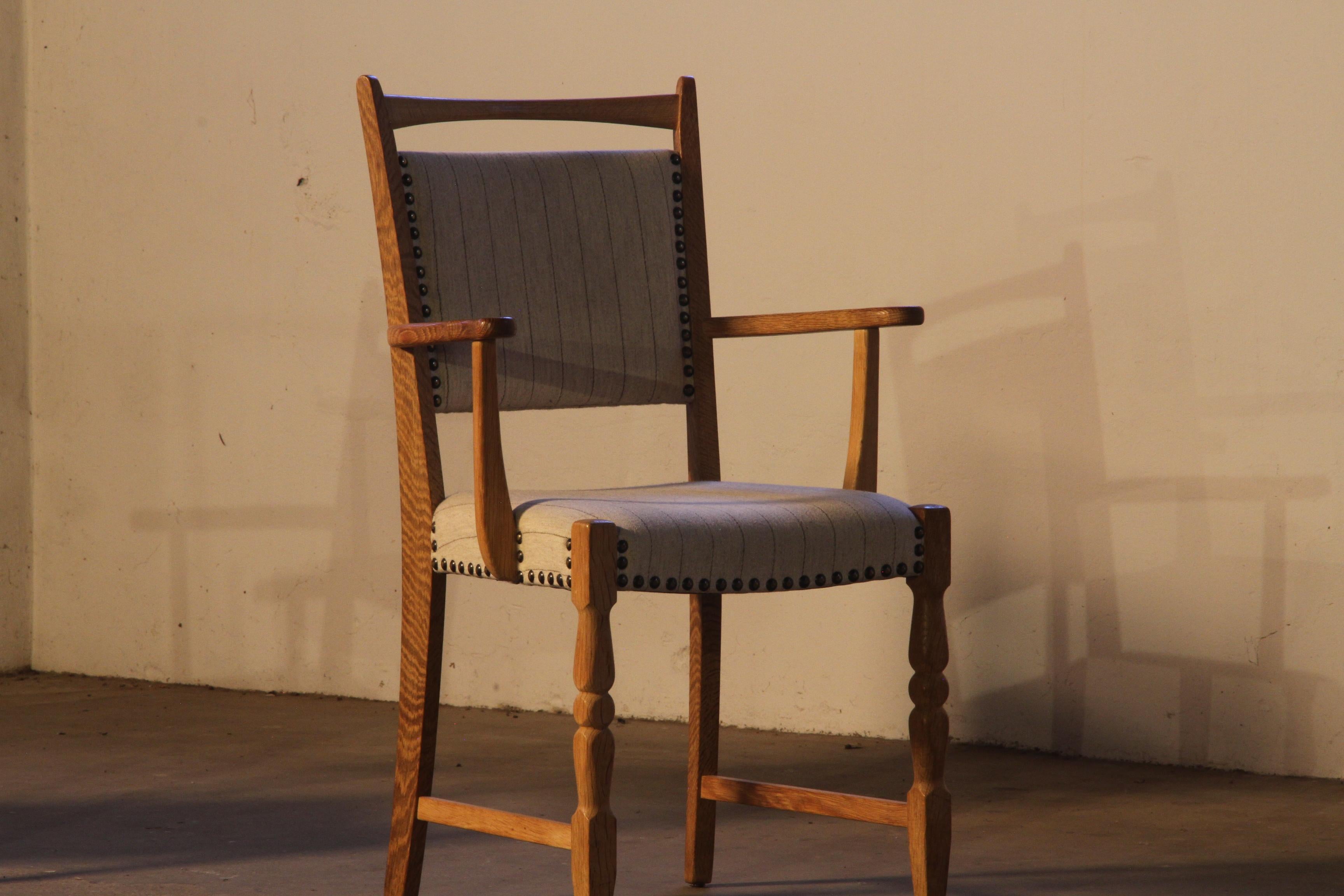 Vintage OAK 1960er Sessel im Stil von Henning Kjærnulf im Angebot 3