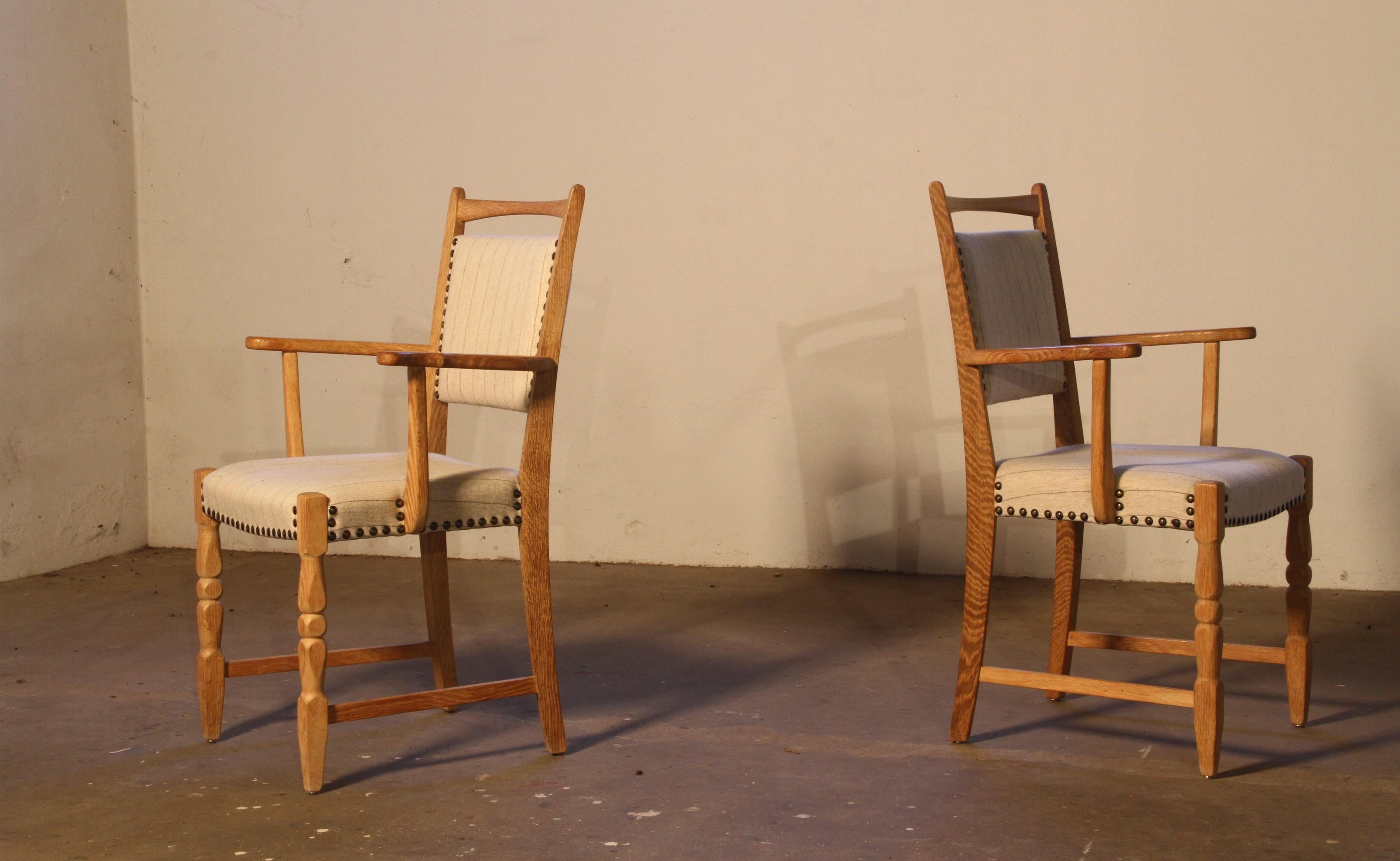 Vintage OAK 1960er Sessel im Stil von Henning Kjærnulf im Angebot 4