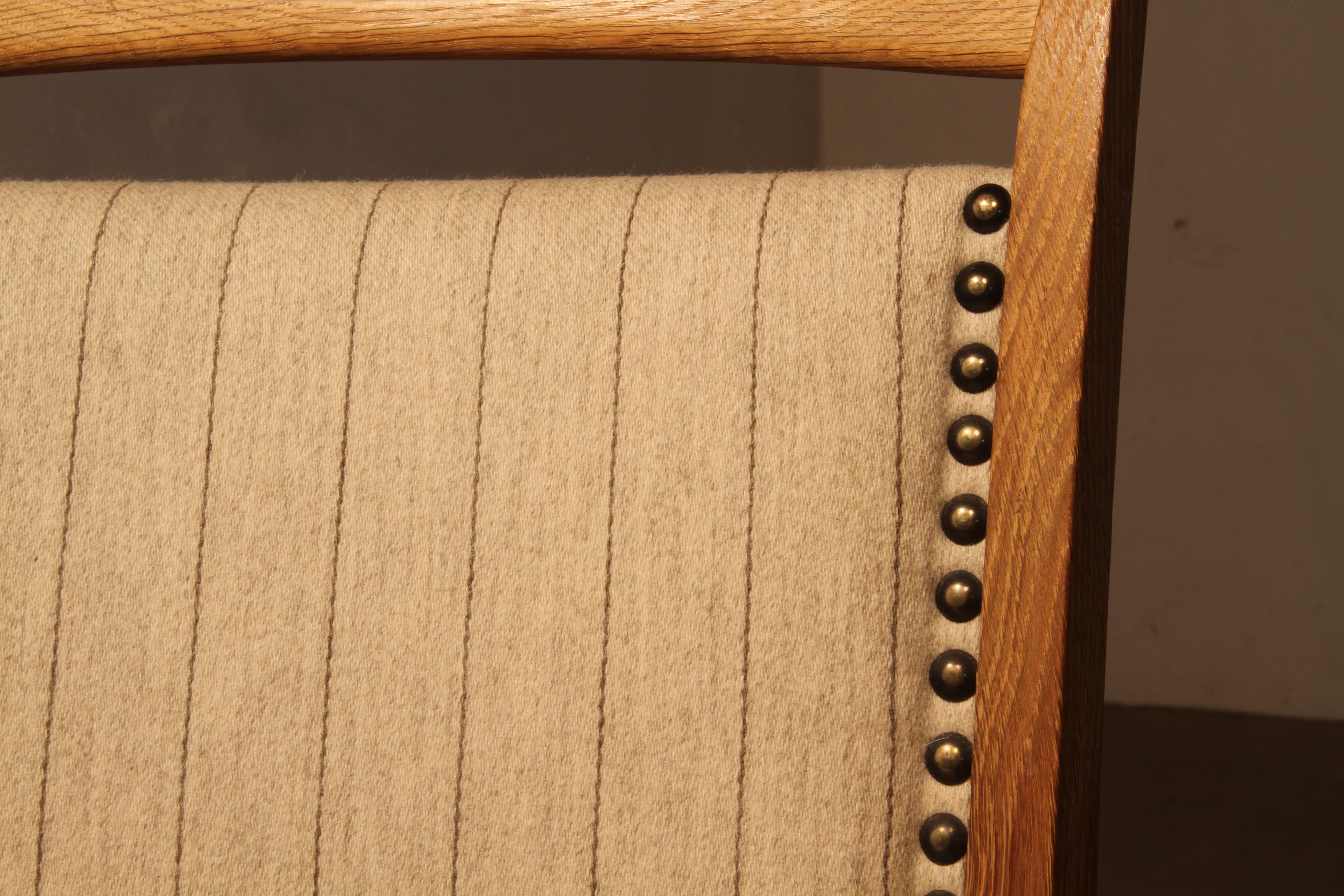 Vintage OAK 1960er Sessel im Stil von Henning Kjærnulf im Angebot 12