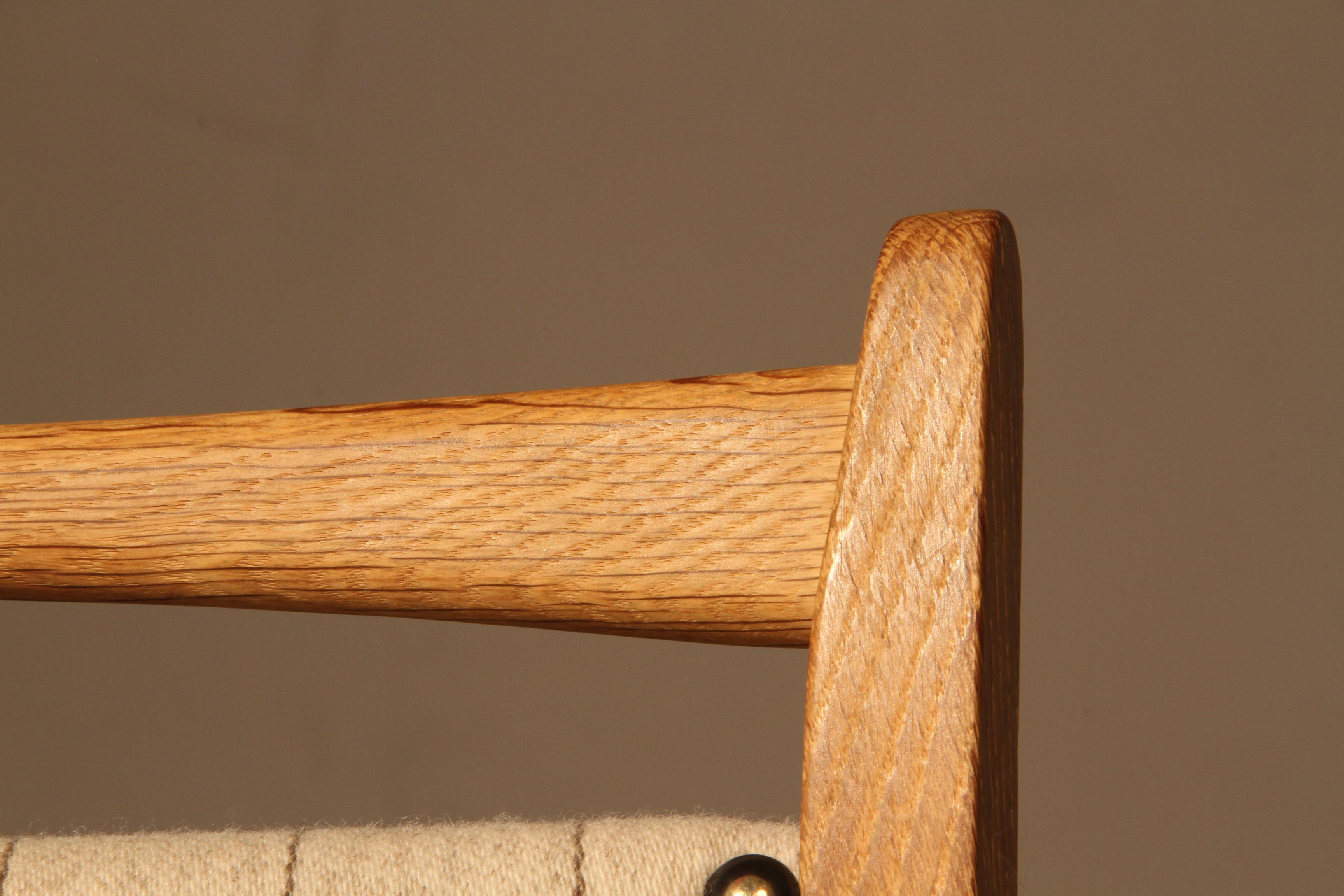 Vintage OAK 1960er Sessel im Stil von Henning Kjærnulf im Angebot 13