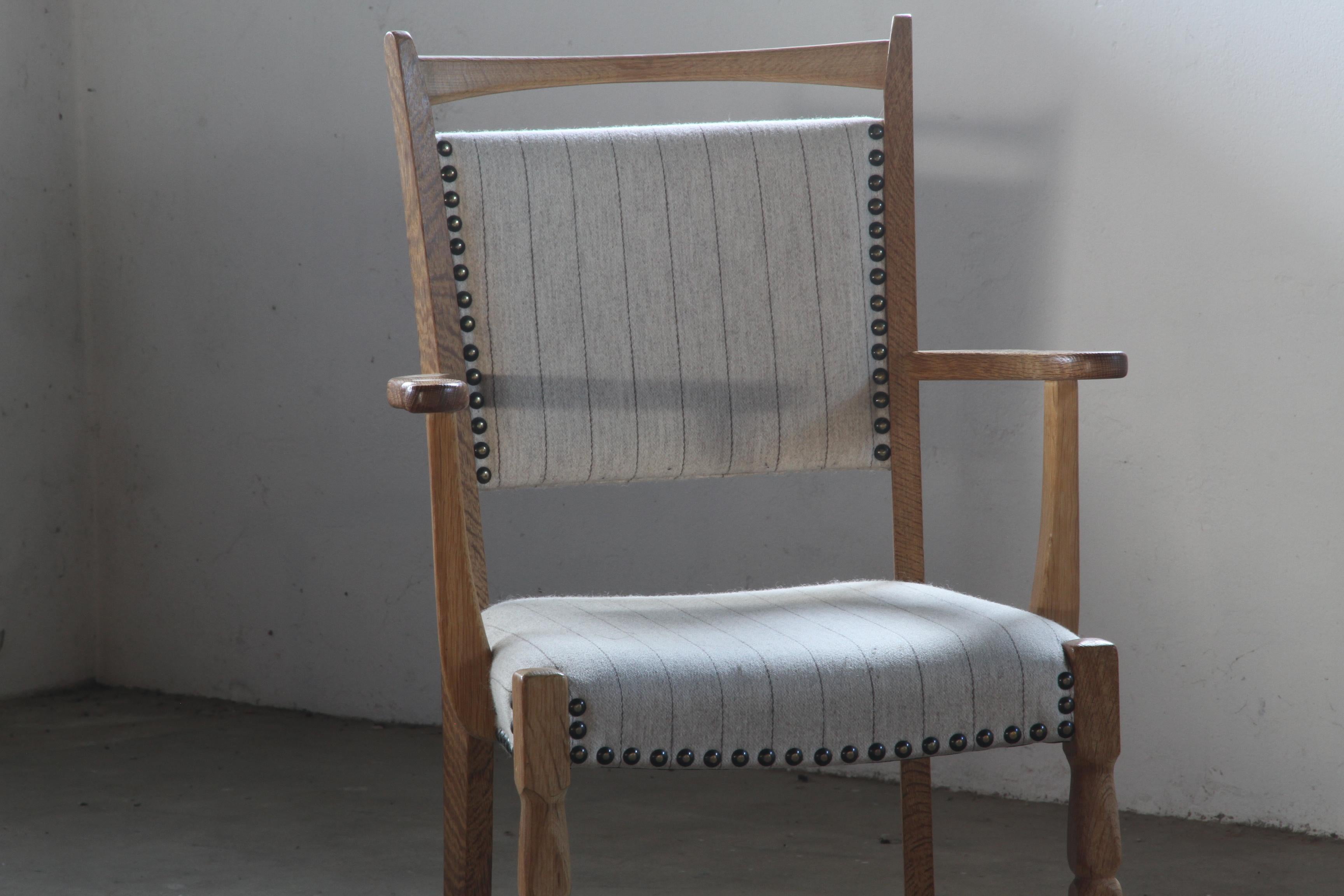 Vintage OAK 1960er Sessel im Stil von Henning Kjærnulf im Angebot 2