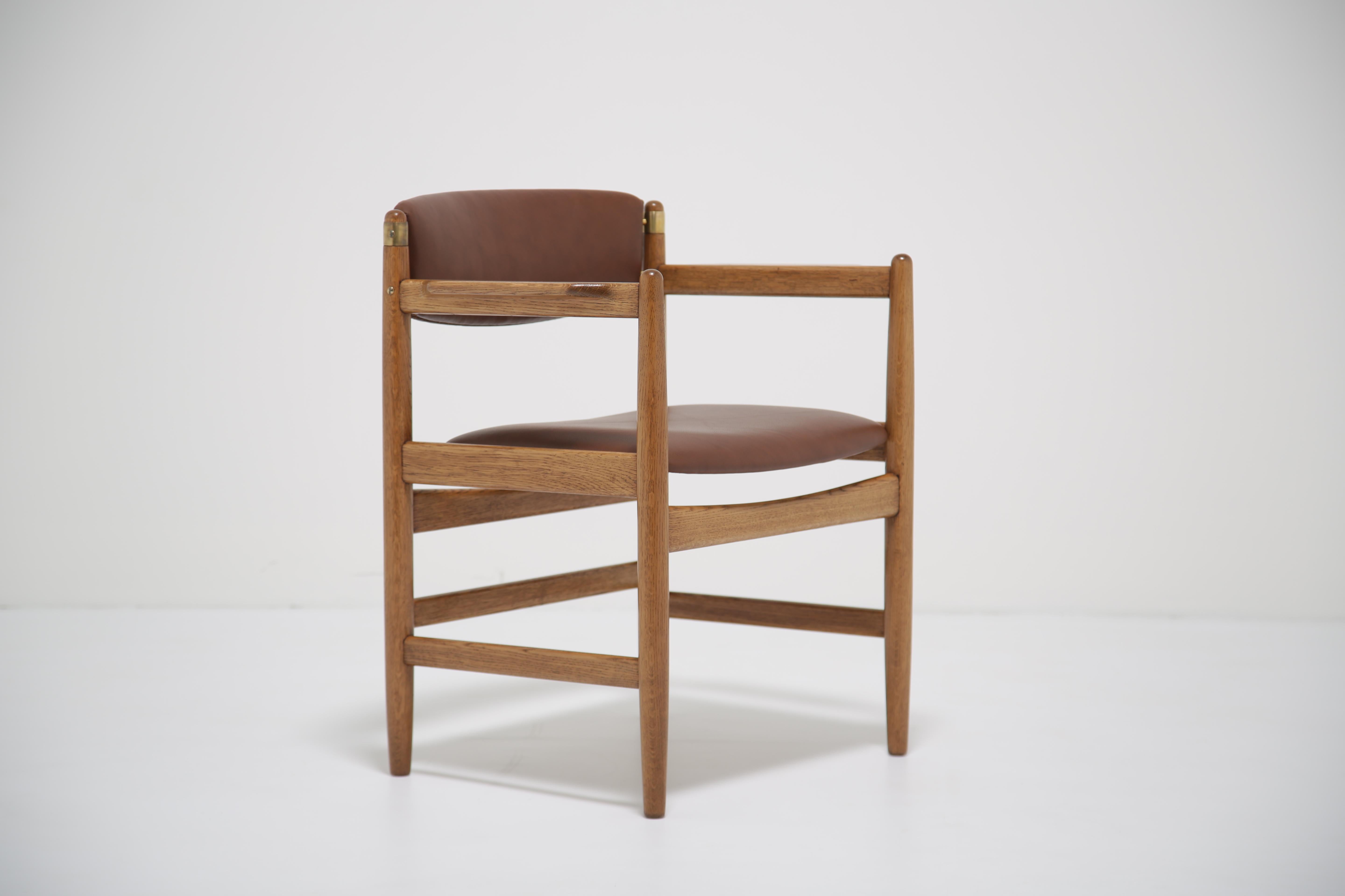 Poltrona vintage in Oak e pelle di Børge Mogensen per Karl Andersson, 1960. In condizioni buone in vendita a Dublin 8, IE