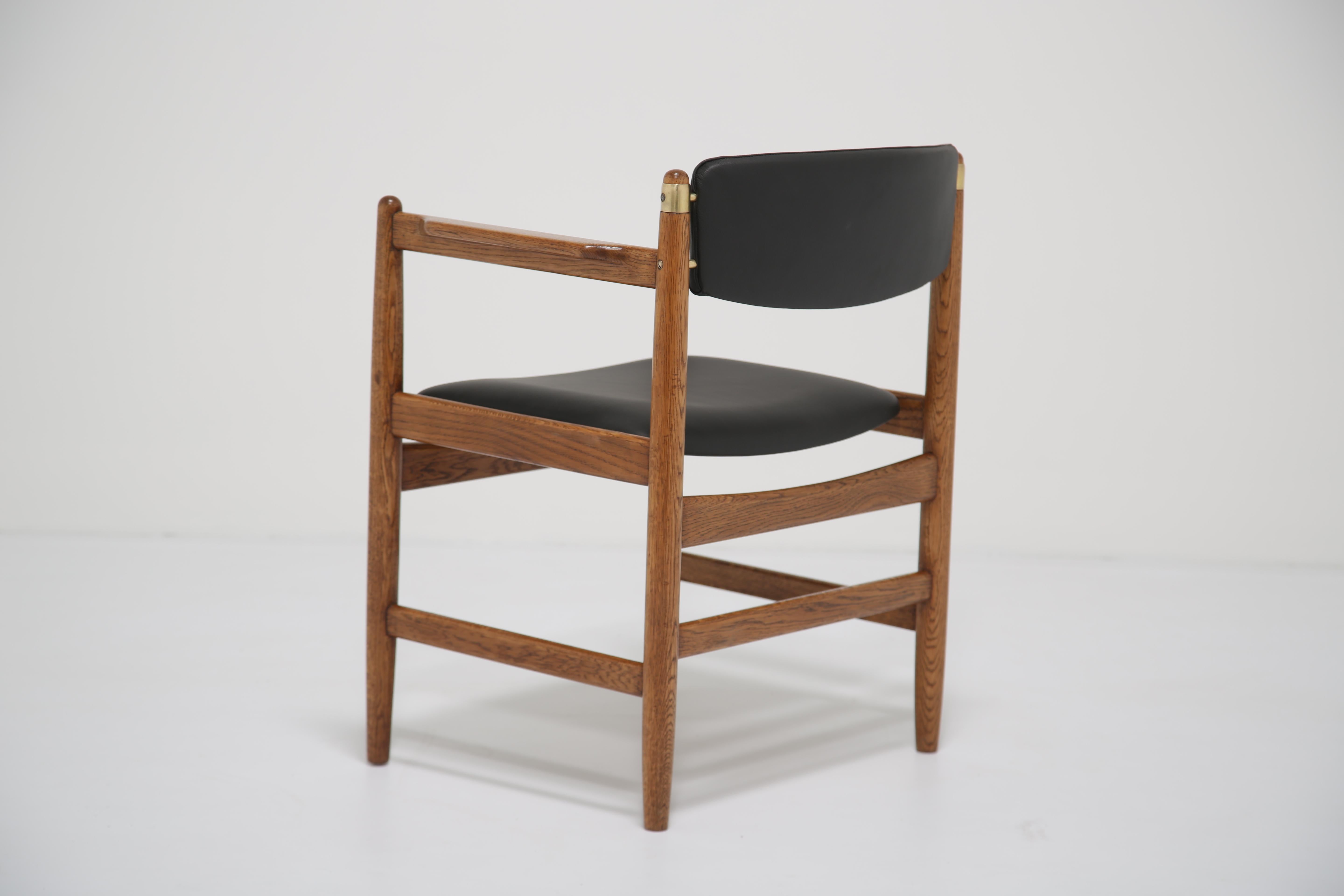 Poltrona vintage in Oak e pelle di Børge Mogensen per Karl Andersson, 1960. In condizioni buone in vendita a Dublin 8, IE