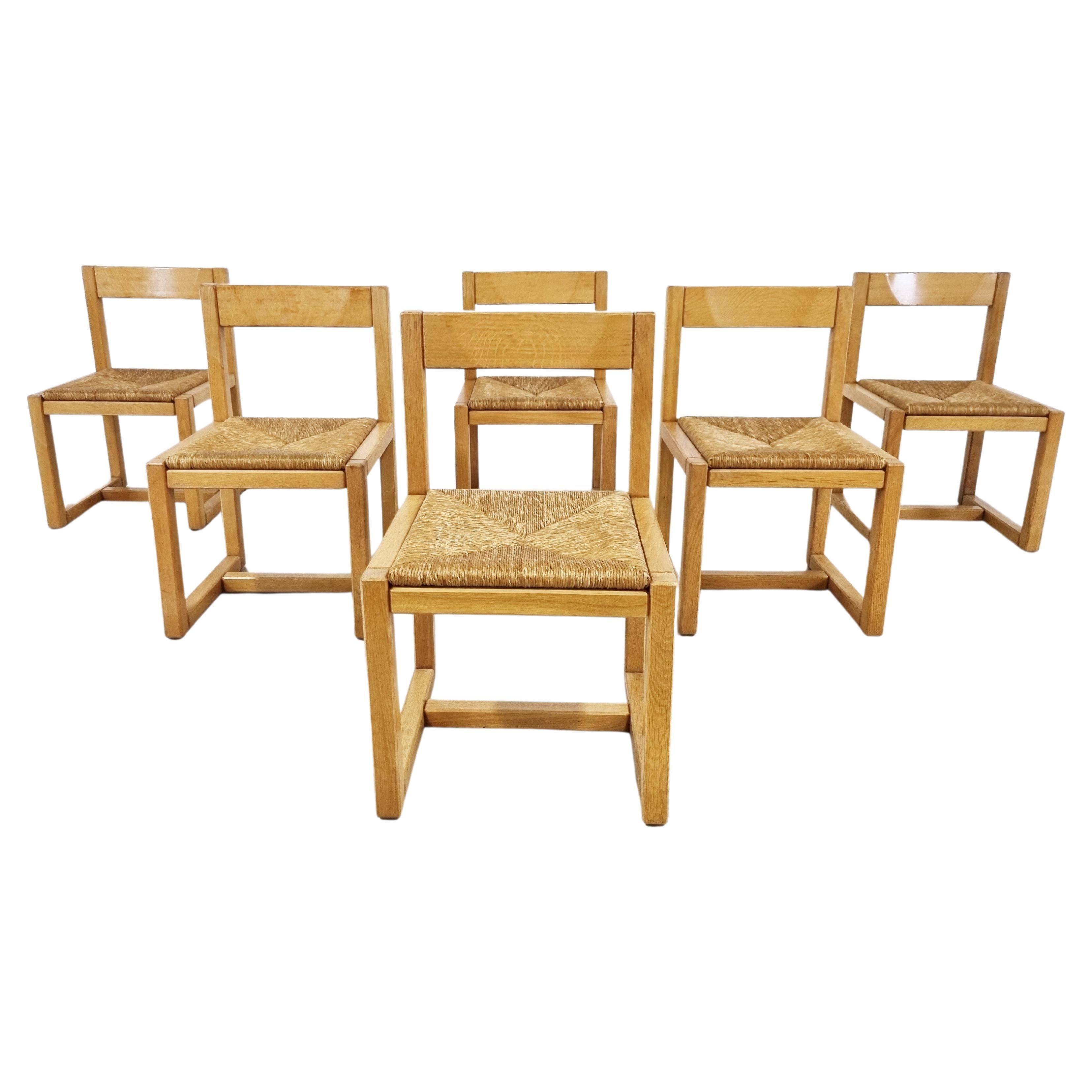 Wicker Dining Chairs by Gian Franco Legler at 1stDibs