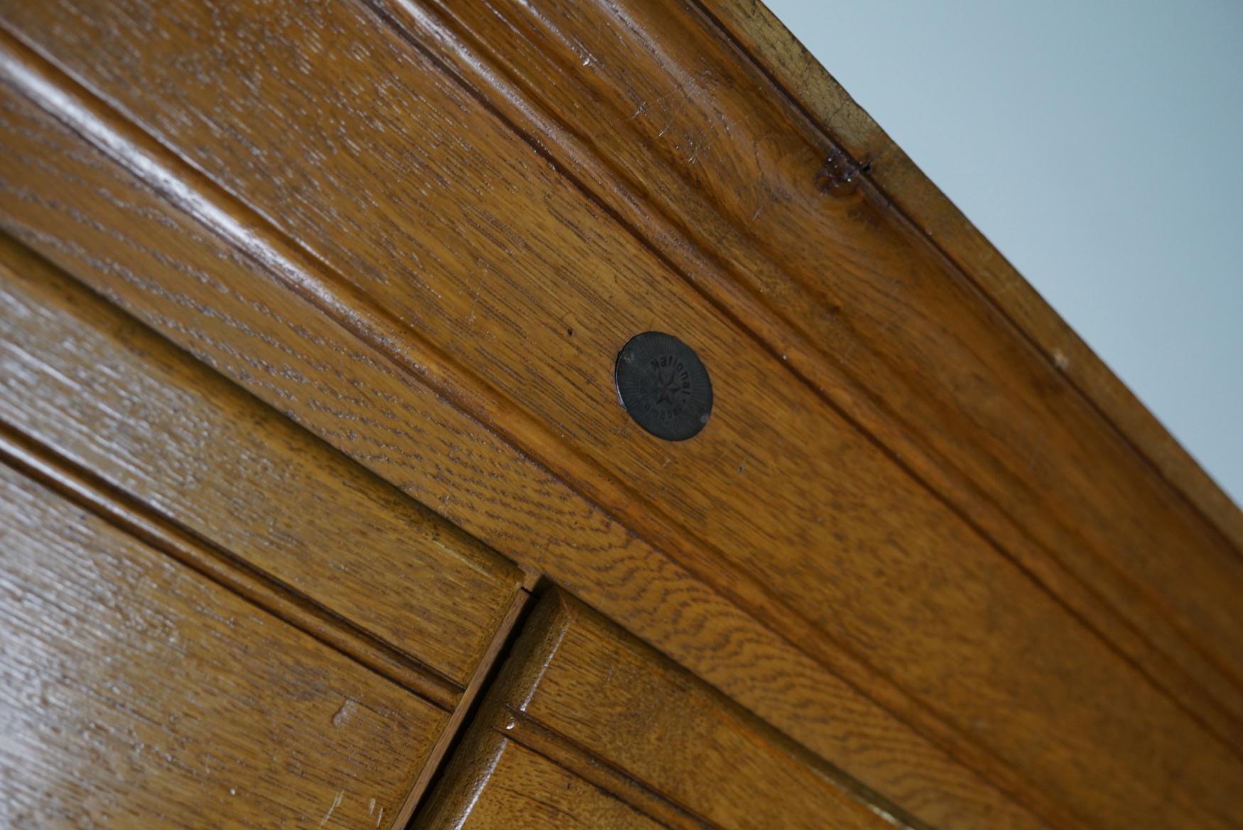 Vintage Oak Apothecary / Filing Cabinet, Luxembourg, 1930s 5