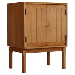 Vintage Oak Bar Cabinet
