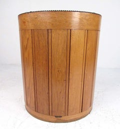 Vintage Oak Barrel Back Club Chair