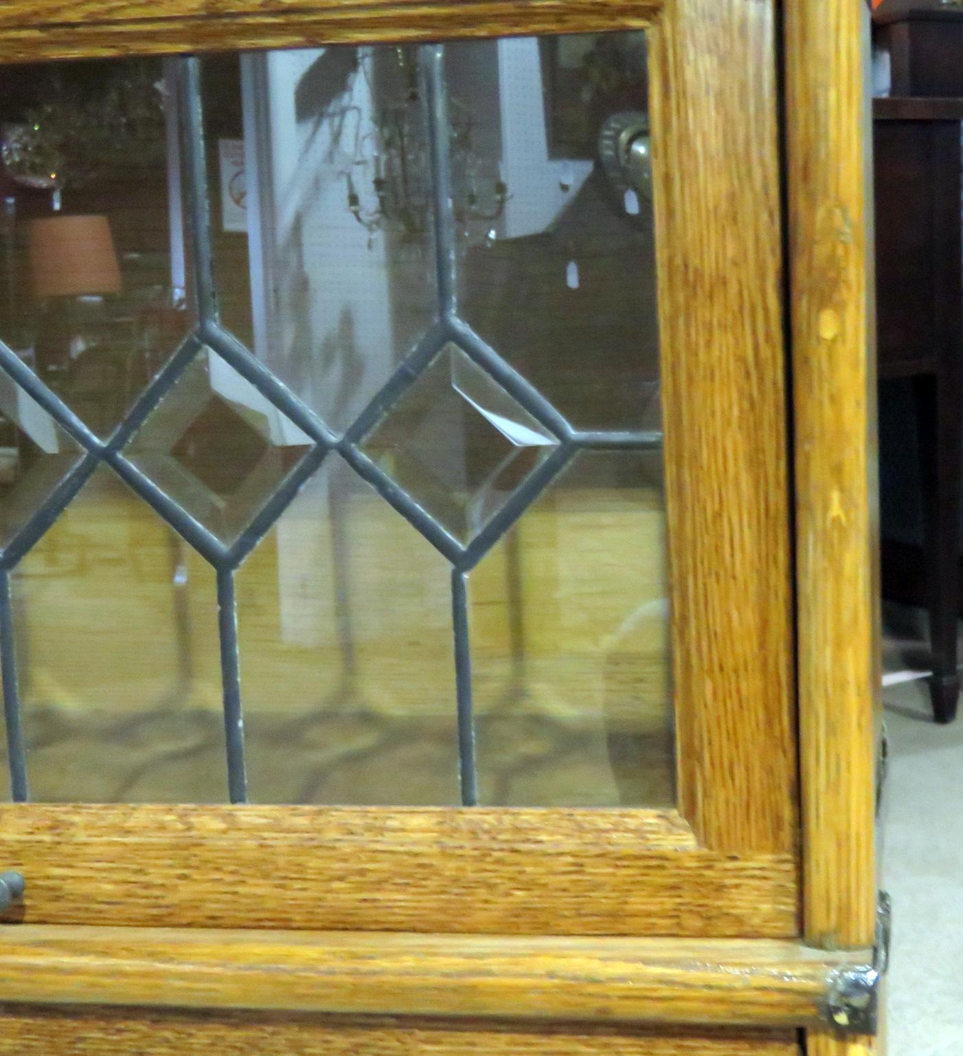 Vintage Oak Barrister Bookcase Attributed to Macey 2