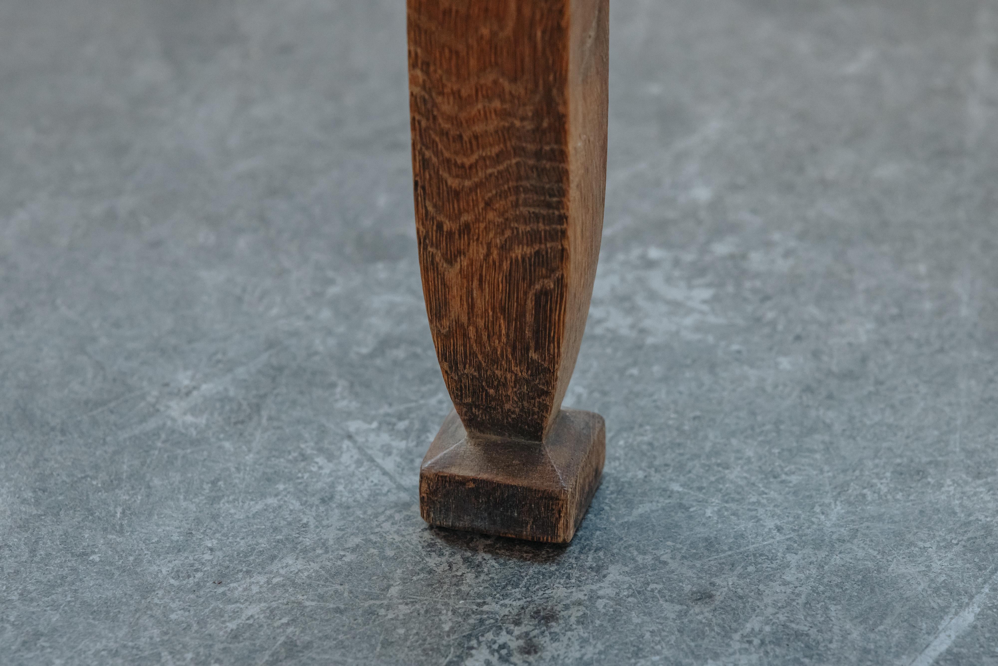 Vintage Oak Bistro Table From France, CIrca 1950 en venta 2