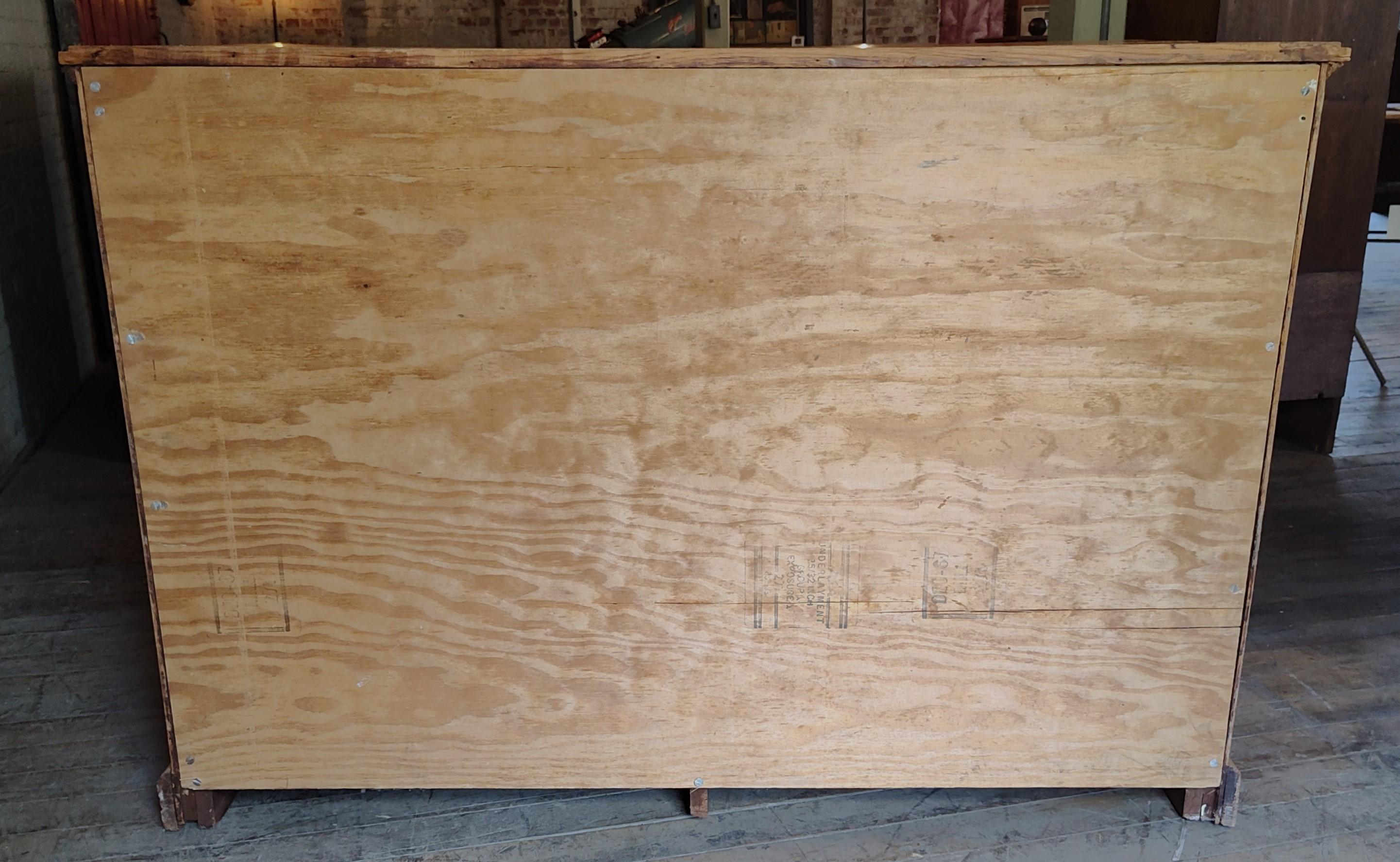 Vintage Oak Blueprint / Map / Flat File Cabinet 2