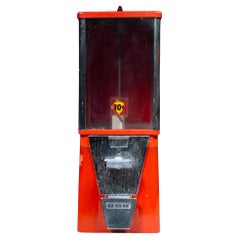 Vintage Oak Brand Gumball Vending Machine c.1950