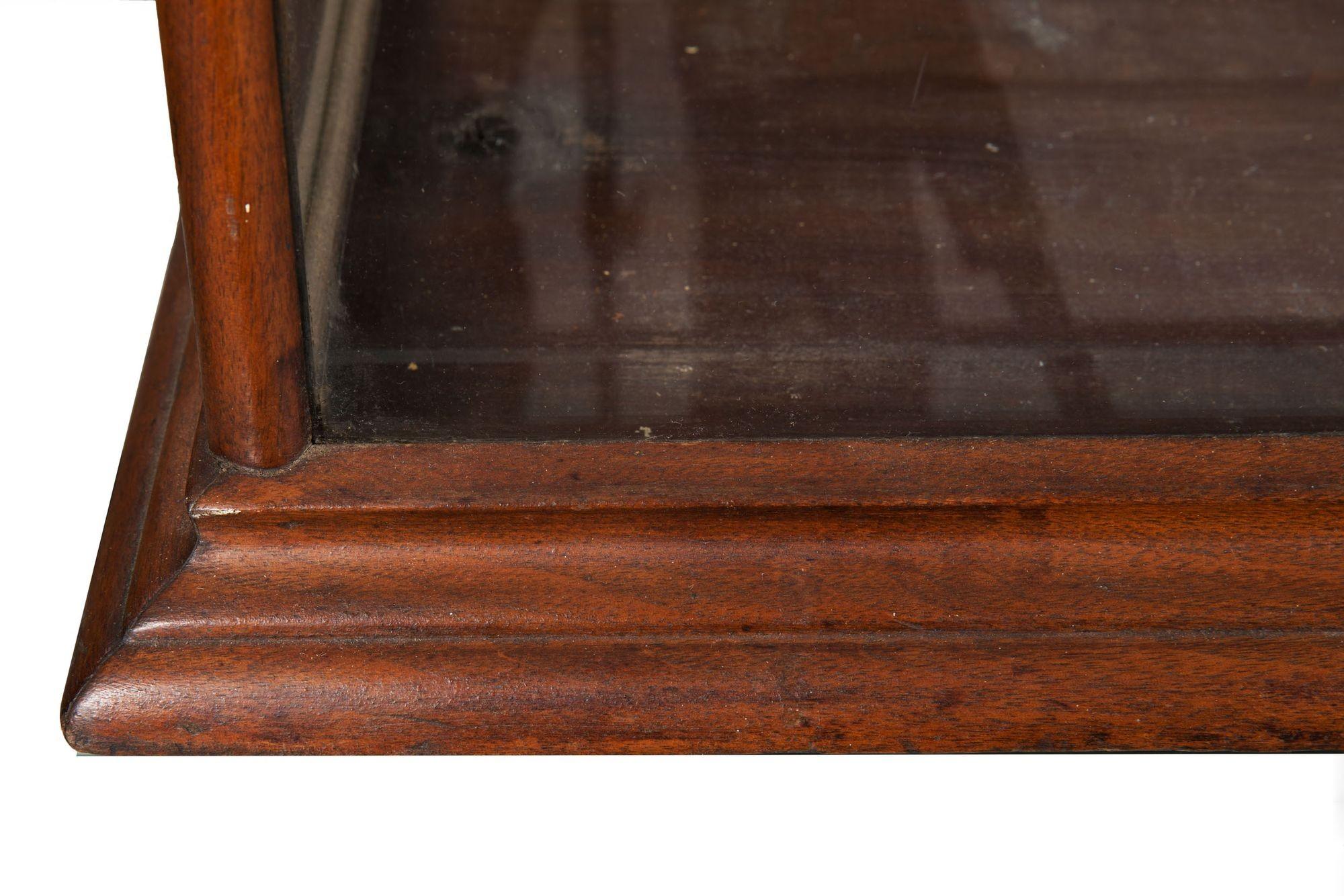 Vintage Oak, Brass and Glass Countertop Display Case by Richard