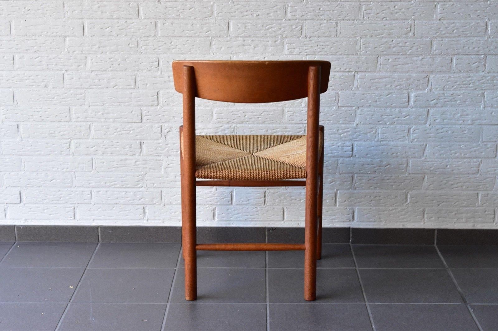 Vintage Oak Børge Mogensen Chairs Produced by J39 FDB Møbler, Denmark In Good Condition In Krefeld, DE