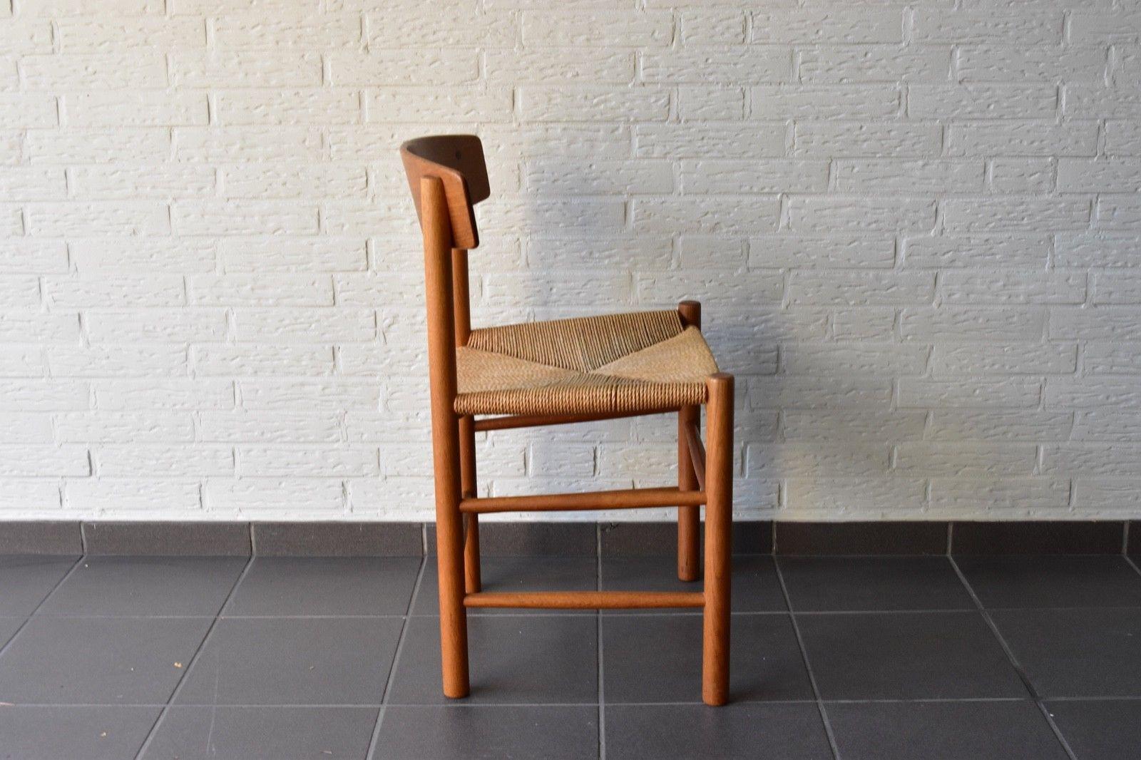 Vintage Oak Børge Mogensen Chairs Produced by J39 FDB Møbler, Denmark In Good Condition In Krefeld, DE