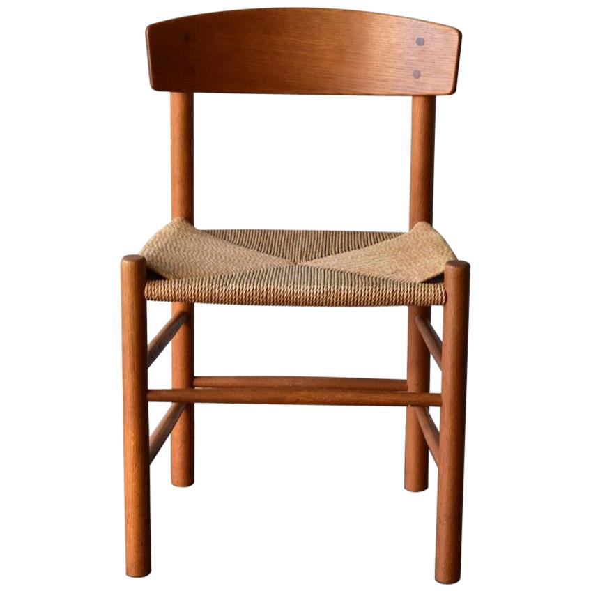 Vintage Oak Børge Mogensen Chairs Produced by J39 FDB Møbler, Denmark