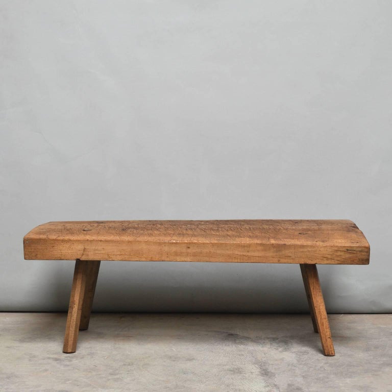 Vintage Oak Butcher S Block Coffee Table Or Bench 1930s At 1stdibs