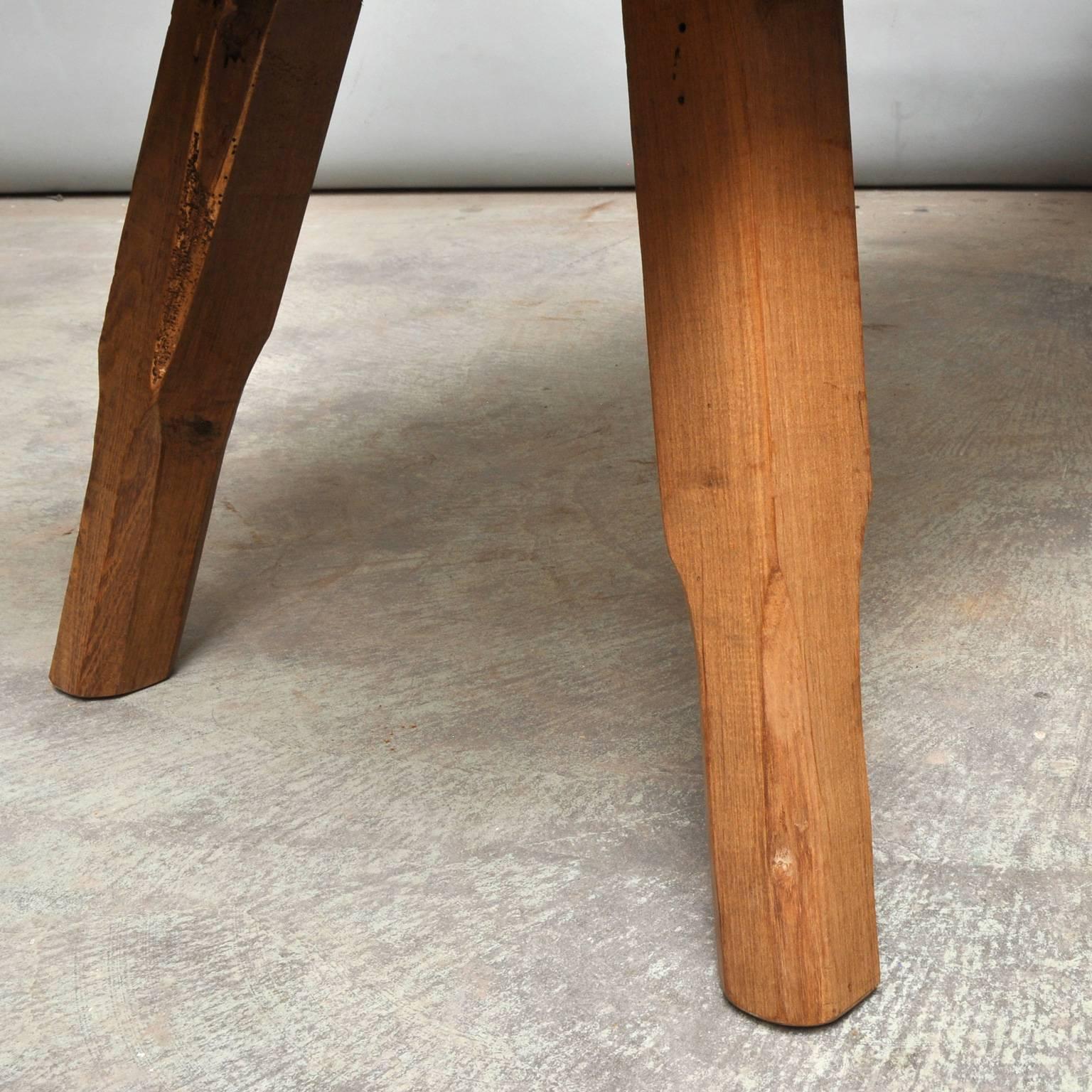 Vintage Oak Butcher's Block Coffee Table or Bench, 1930s 1