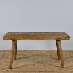 Vintage Oak Butcher's Block Table/Farm Table, 1930s