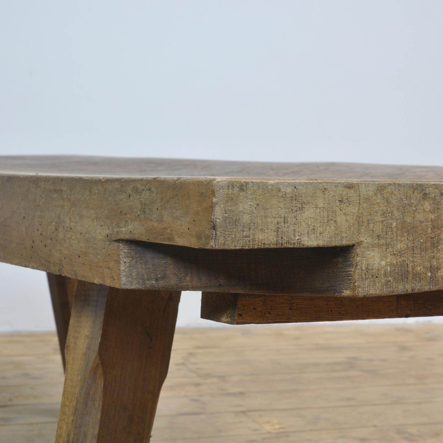 Vintage Oak Butcher's Table or Bench, 1930s In Good Condition In Amsterdam, Noord Holland