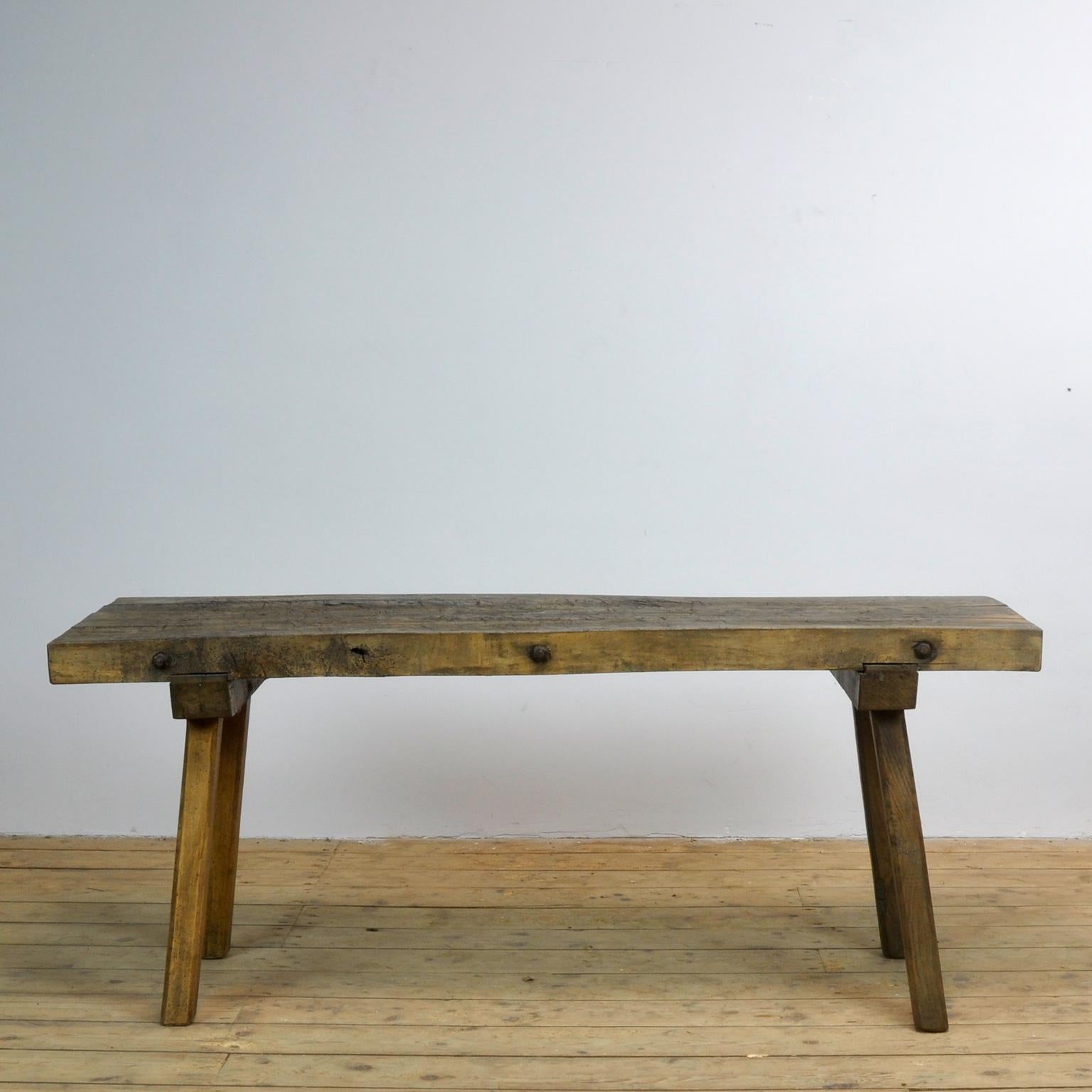 Vintage Oak Butcher's Table/Farmtable, 1930s 4