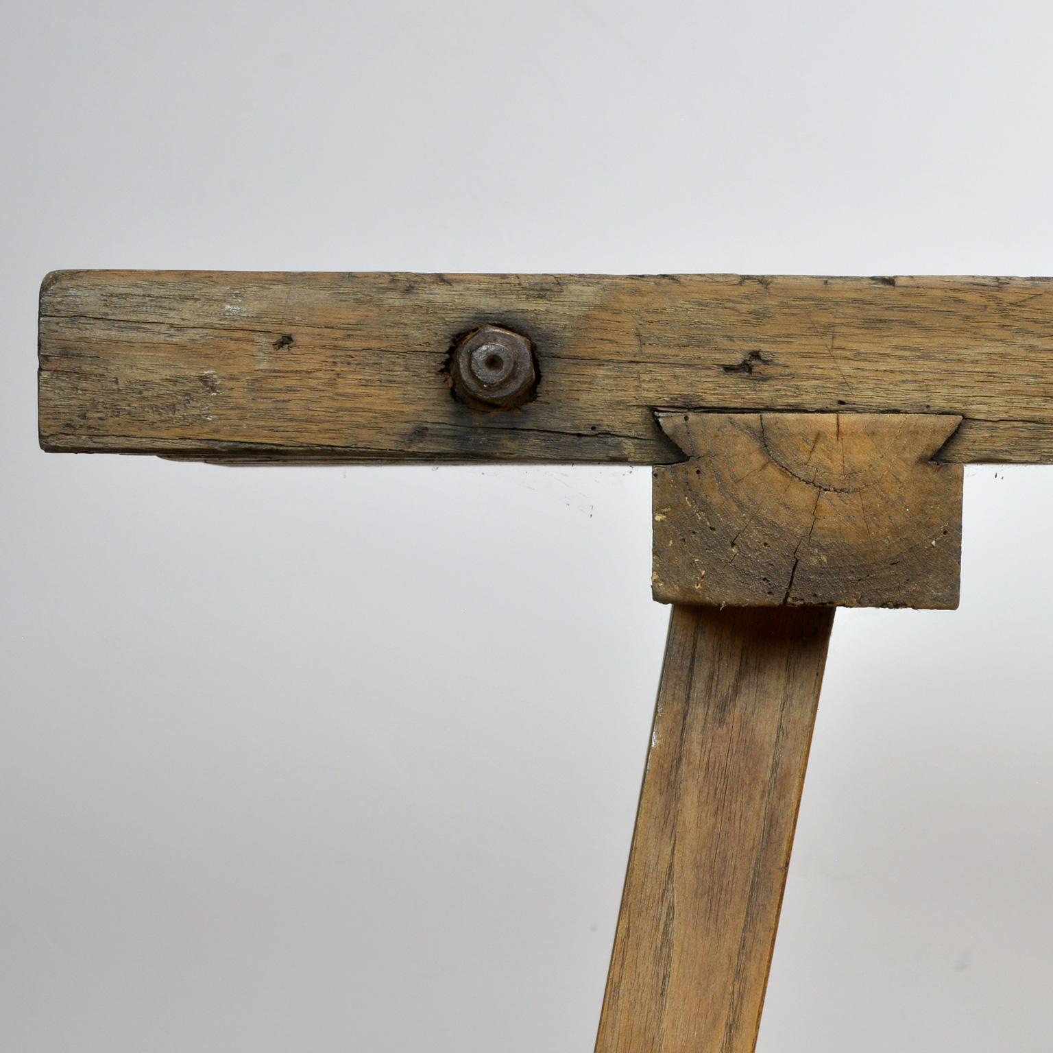 Vintage Oak Butcher's Table or Farm Table, 1930s 4