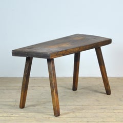 Table de boucherie/table de ferme vintage en chêne, années 1930